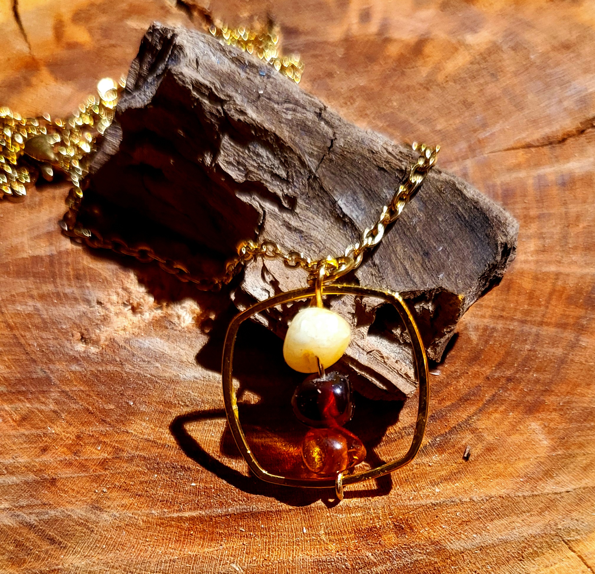 Collier d'Ambre Baltique esprit Vintage