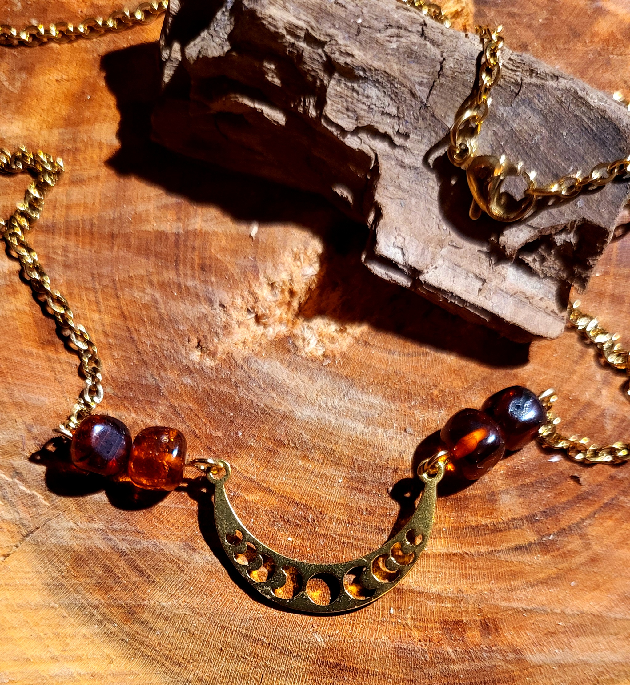 Collier d'Ambre Baltique Wicca