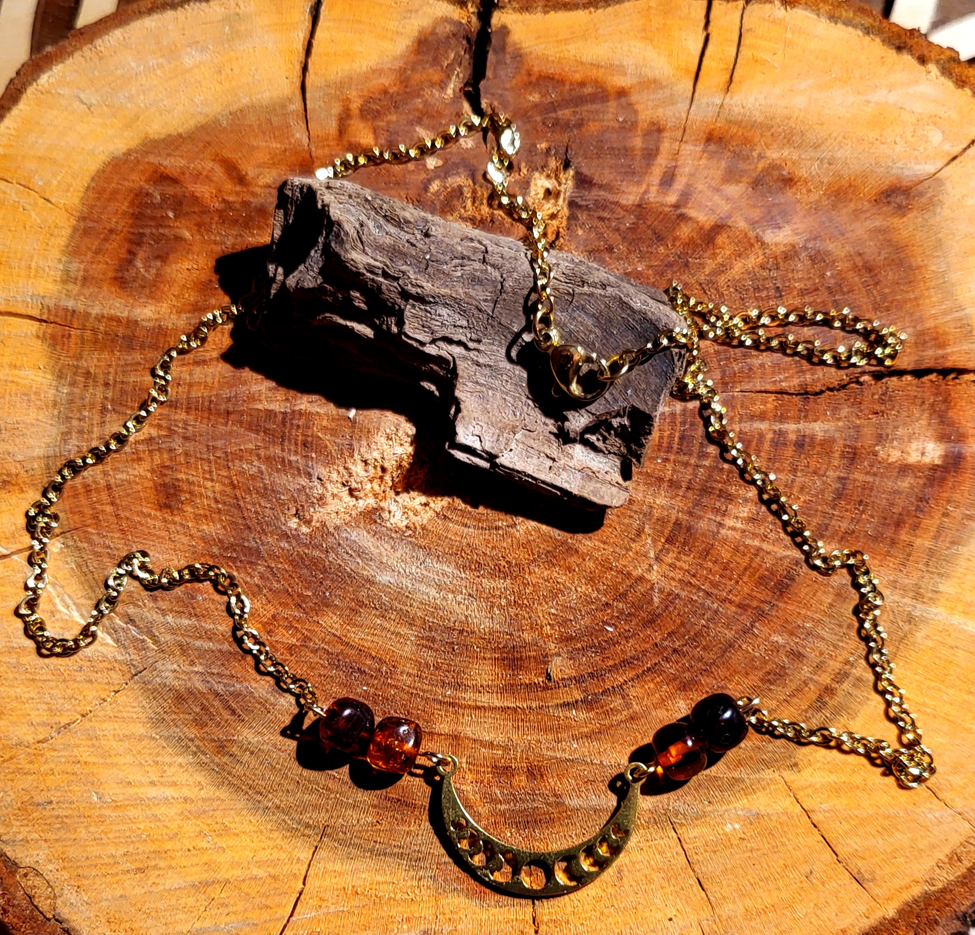 Collier d'Ambre Baltique Wicca