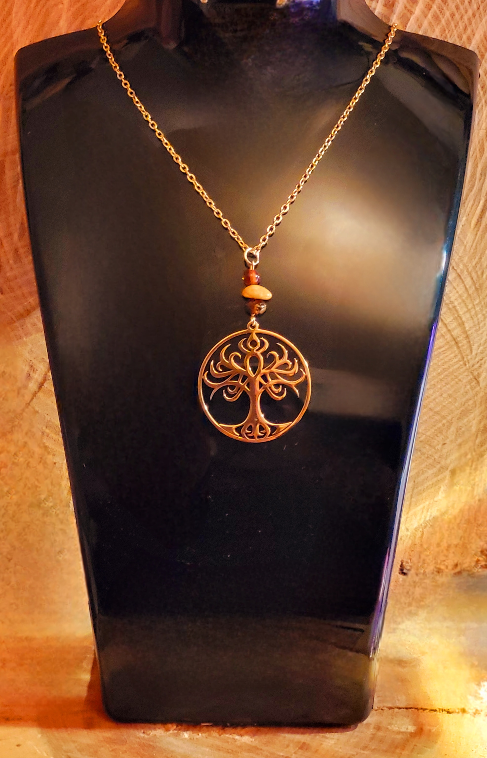 Collier d'Ambre Baltique Arbre de vie 