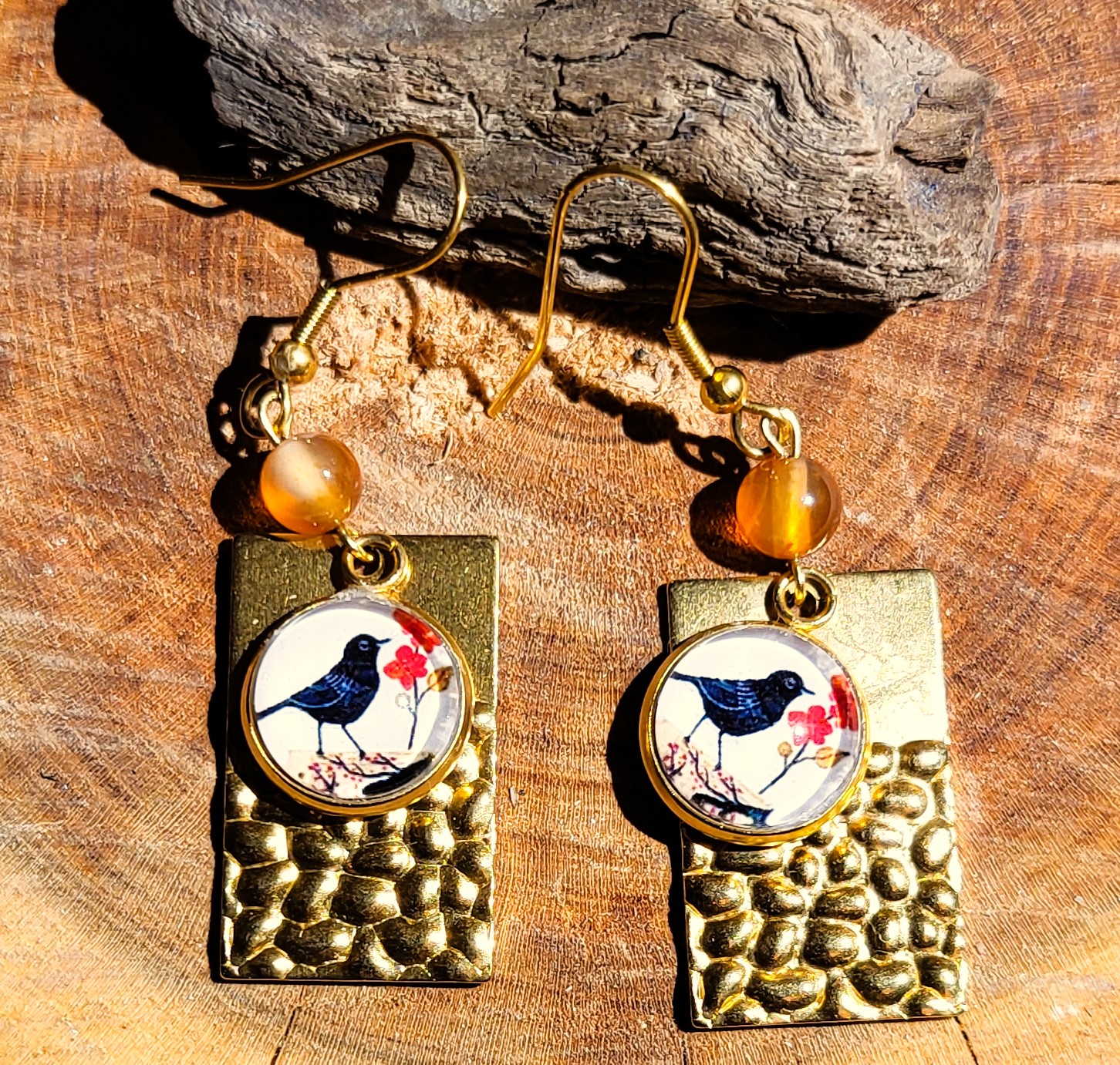 Boucles d'oreilles Merles