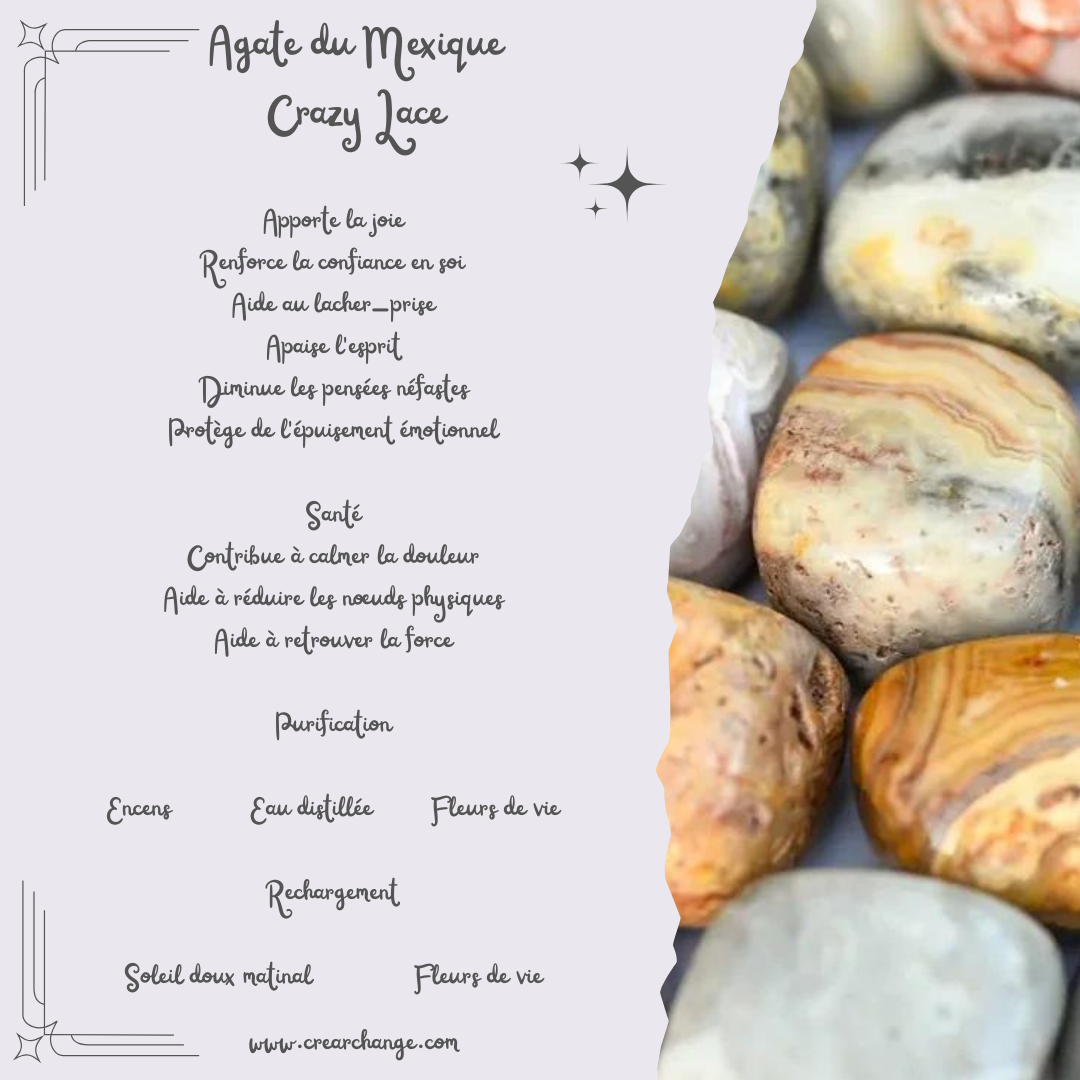 Agate du Mexique (Crazy Lace)