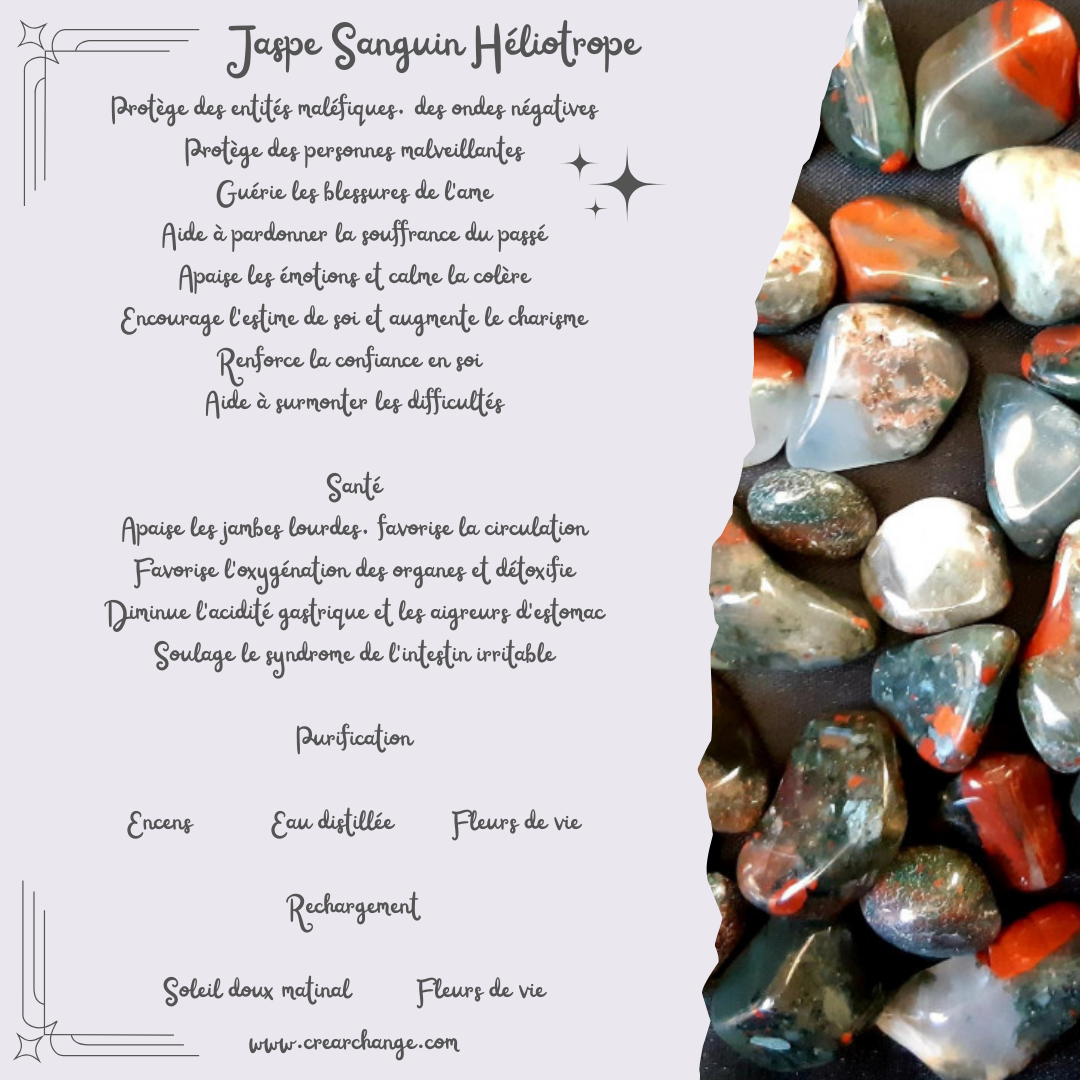 Jaspe sanguin (Héliotrope)