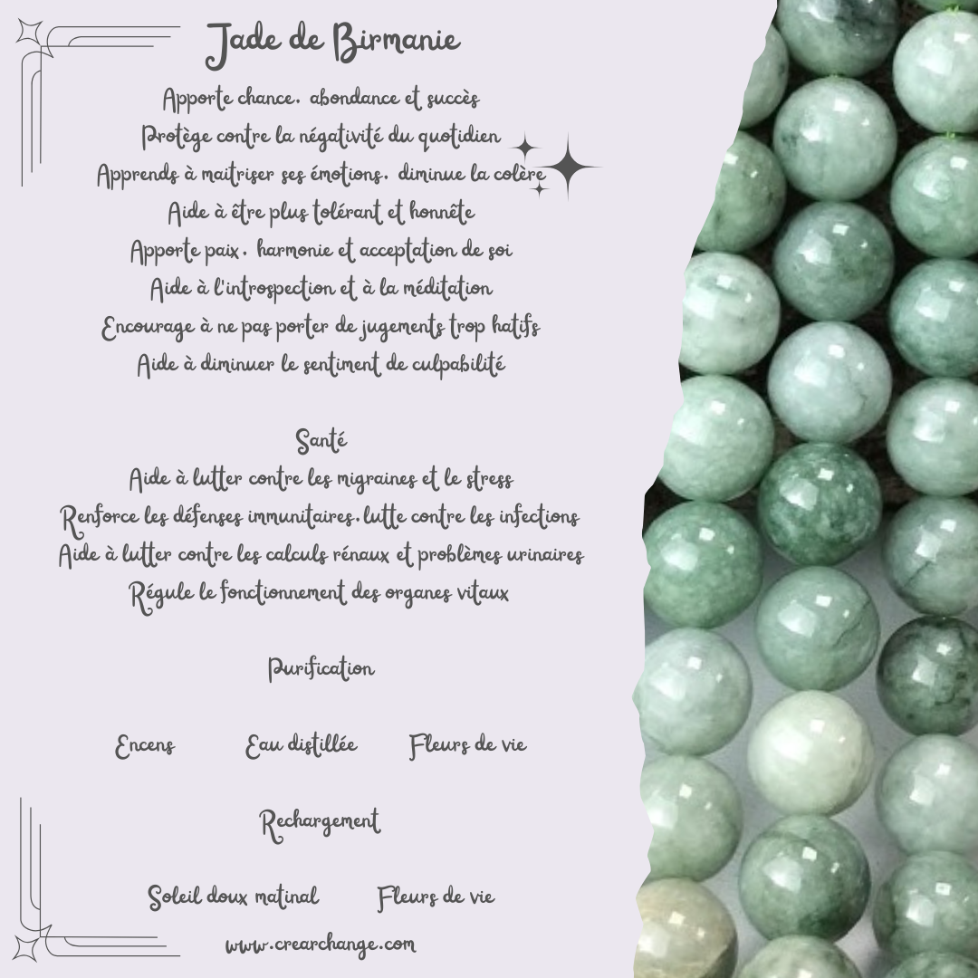 Bracelet Jade de Birmanie