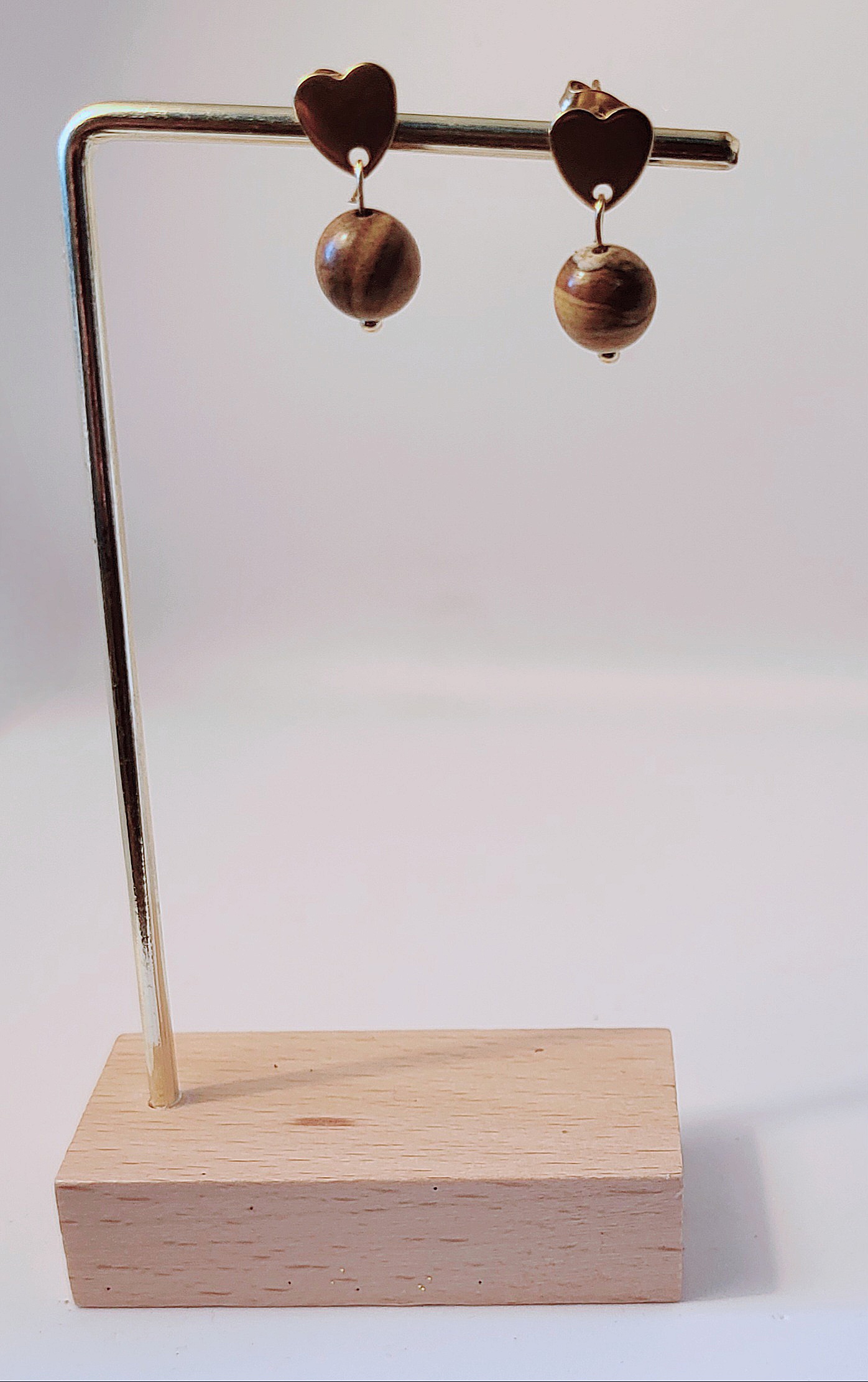 Boucles coeur de Jaspe