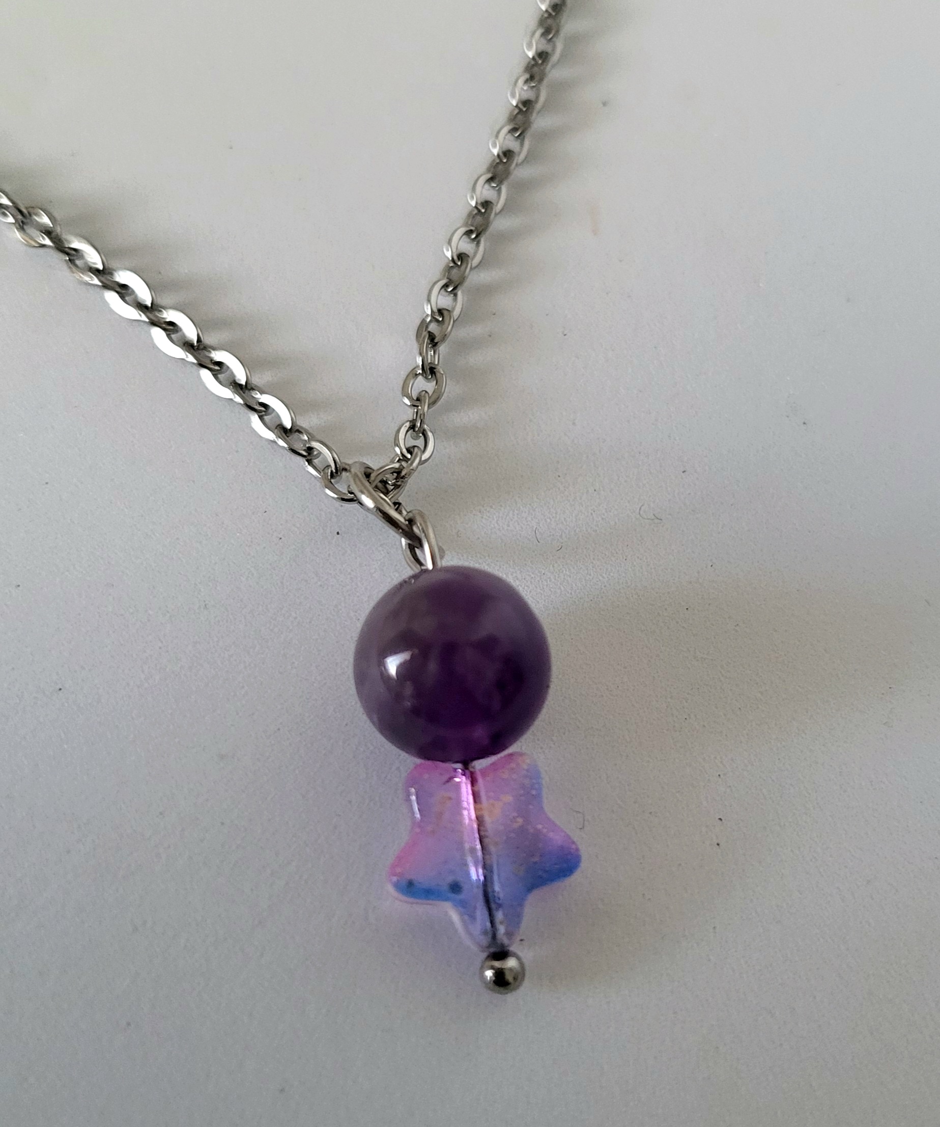 Collier "Belle étoile" Améthyste