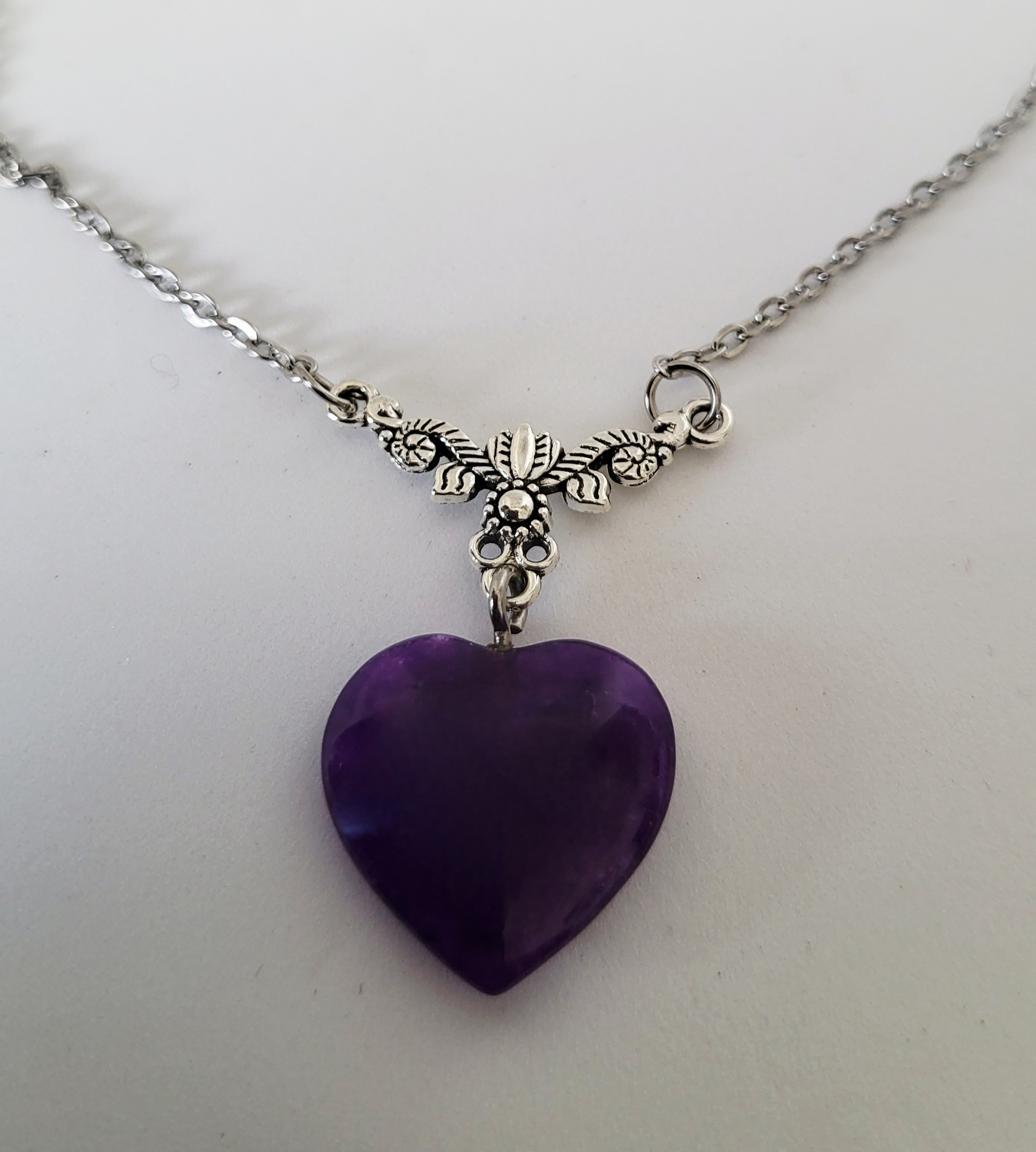 Coeur baroque Améthyste