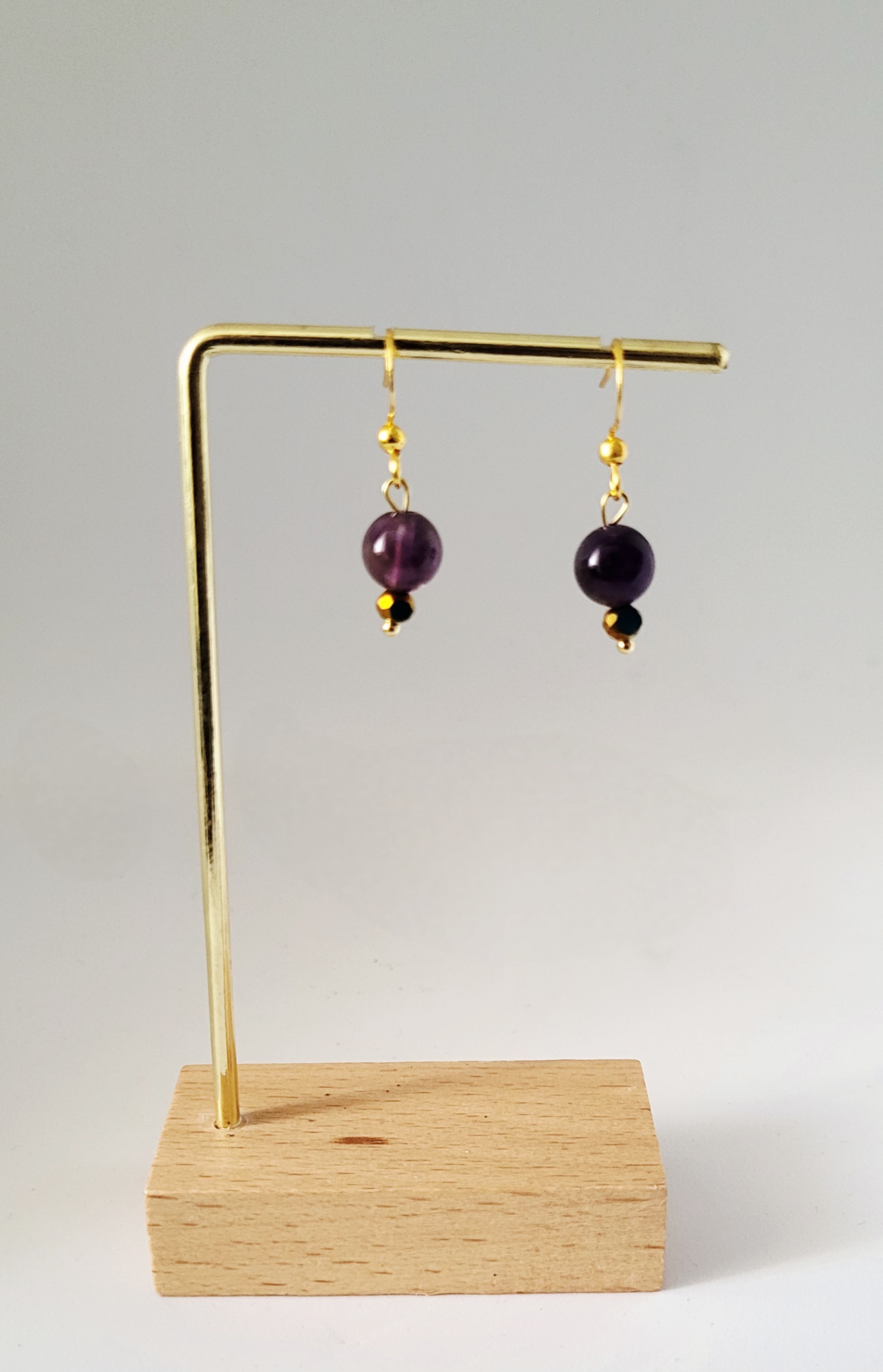 Boucles "Loreleï" Améthyste