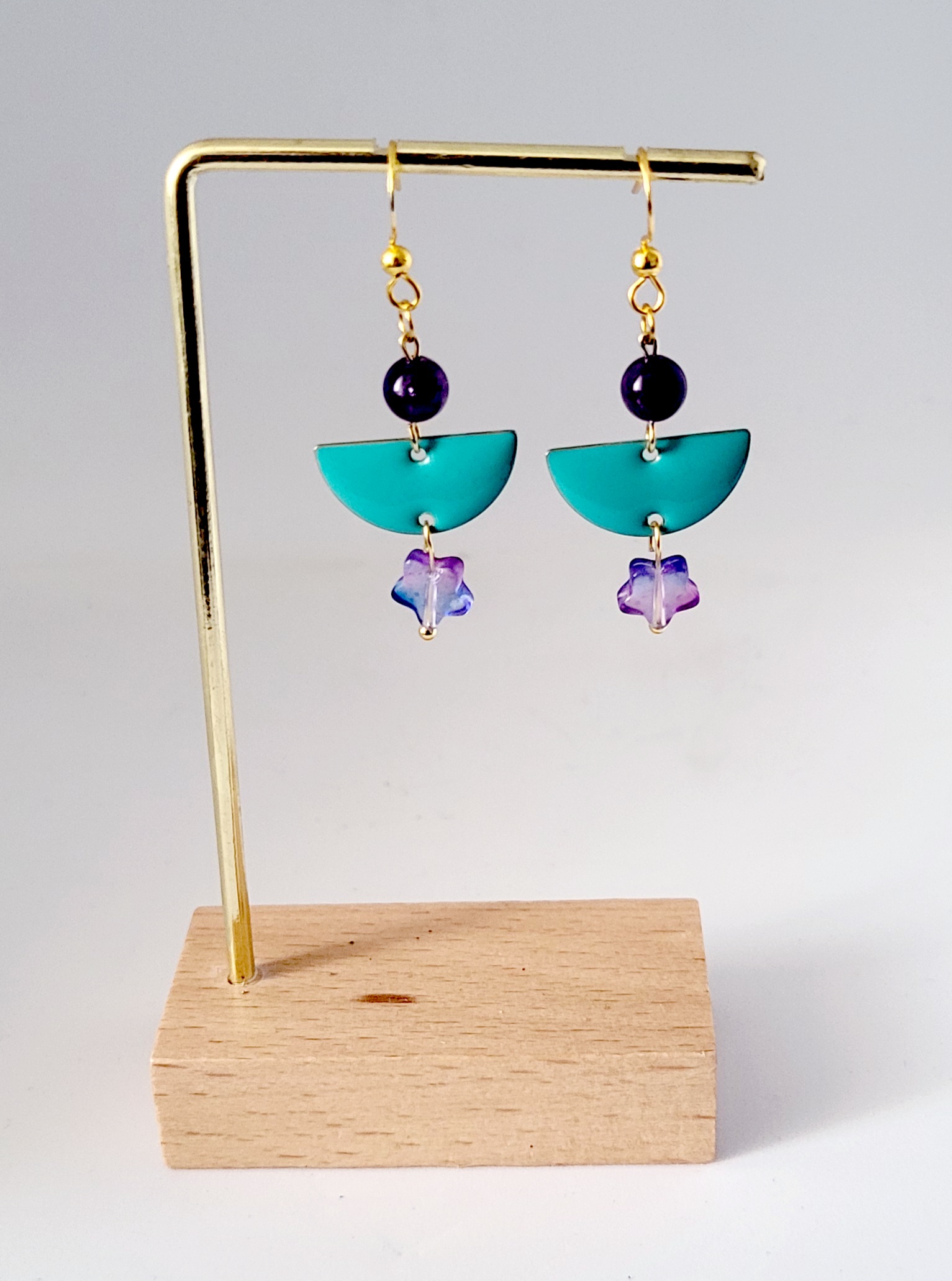 Boucles "Ellie" Améthyste
