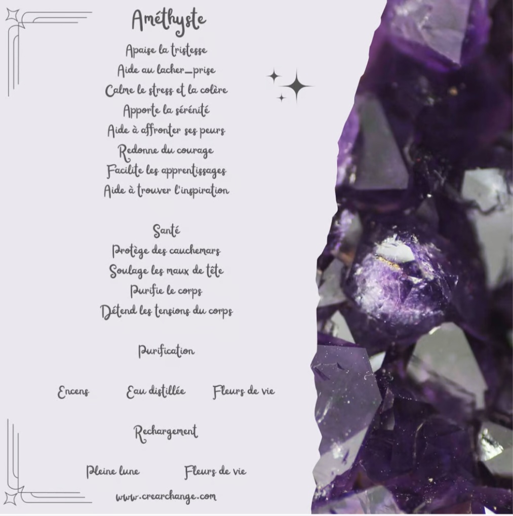 Boucles d'amour - Améthyste