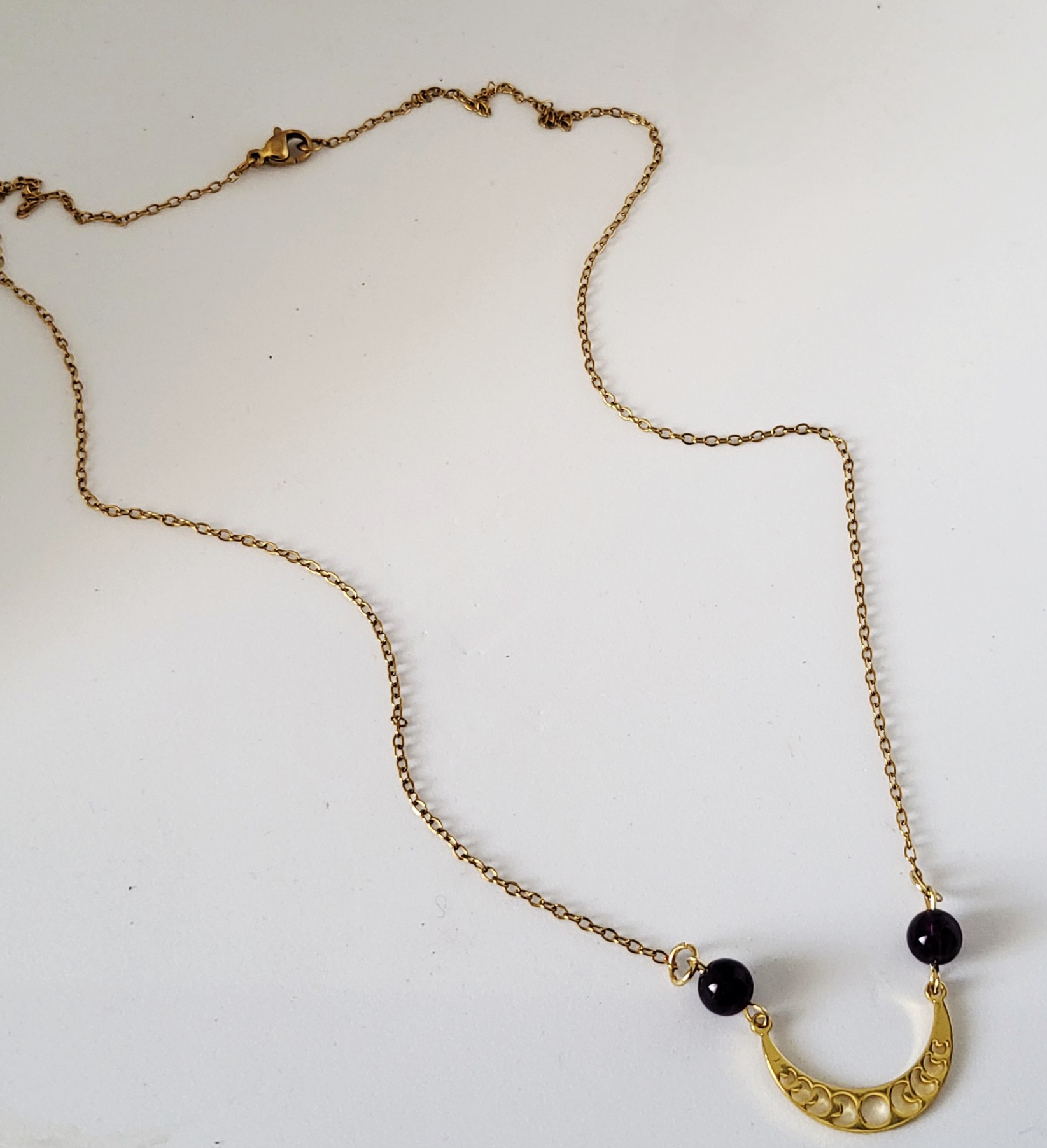 Collier cycle de lune Améthyste