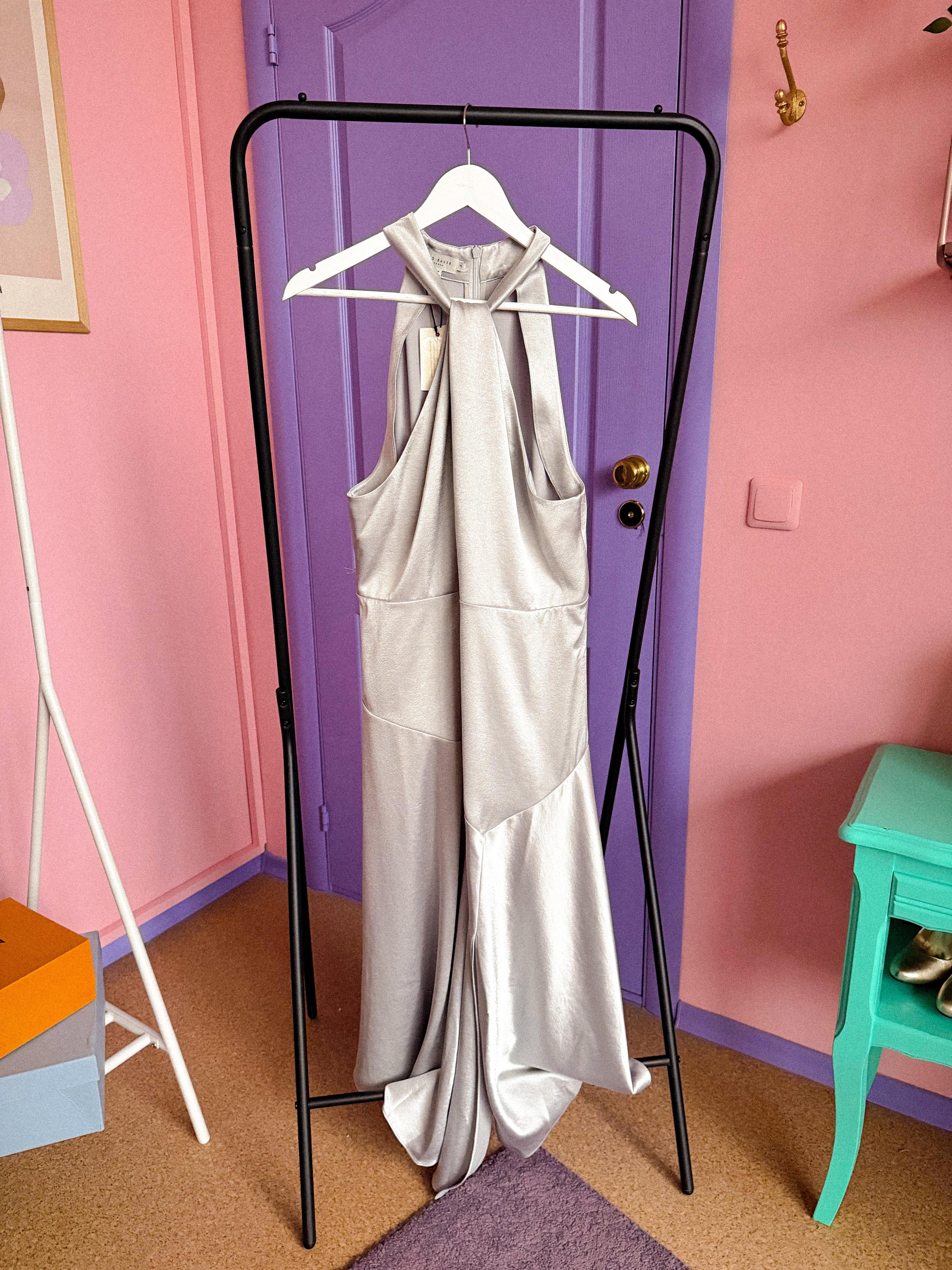 TED BAKER sidabrinė suknelė