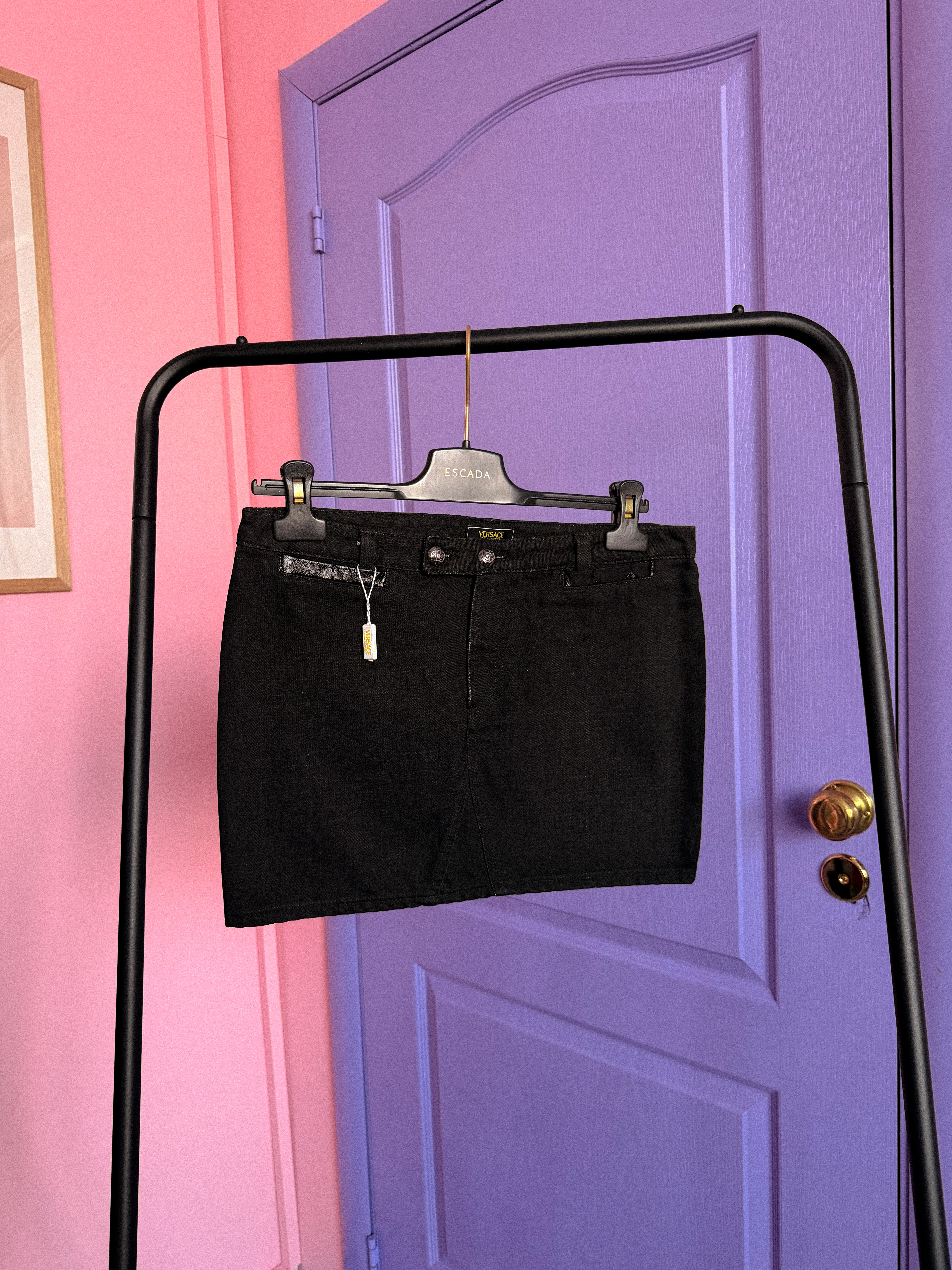 VERSACE džinsinis mini sijonas