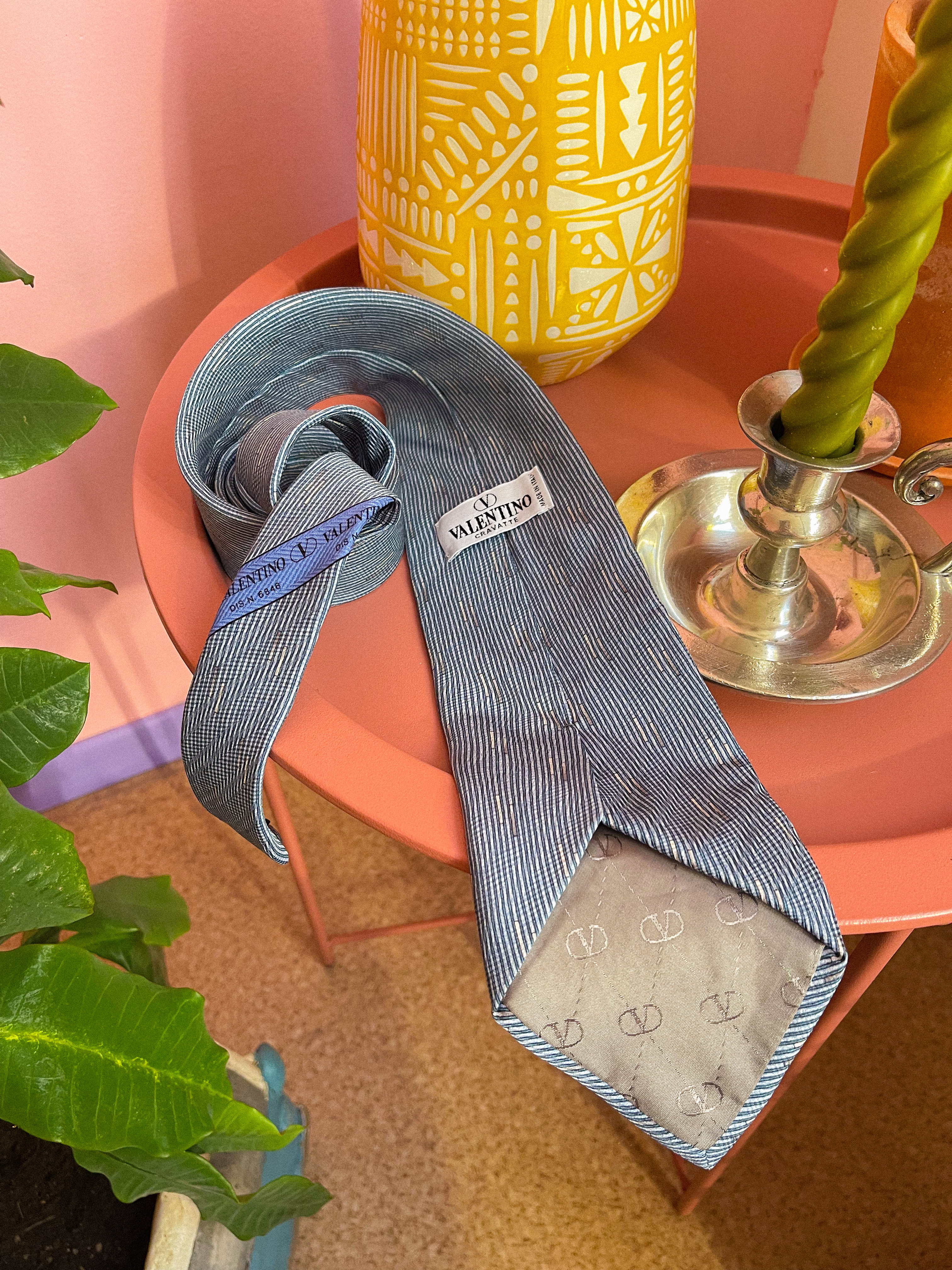 VALENTINO GARAVANI melsvas kaklaraištis