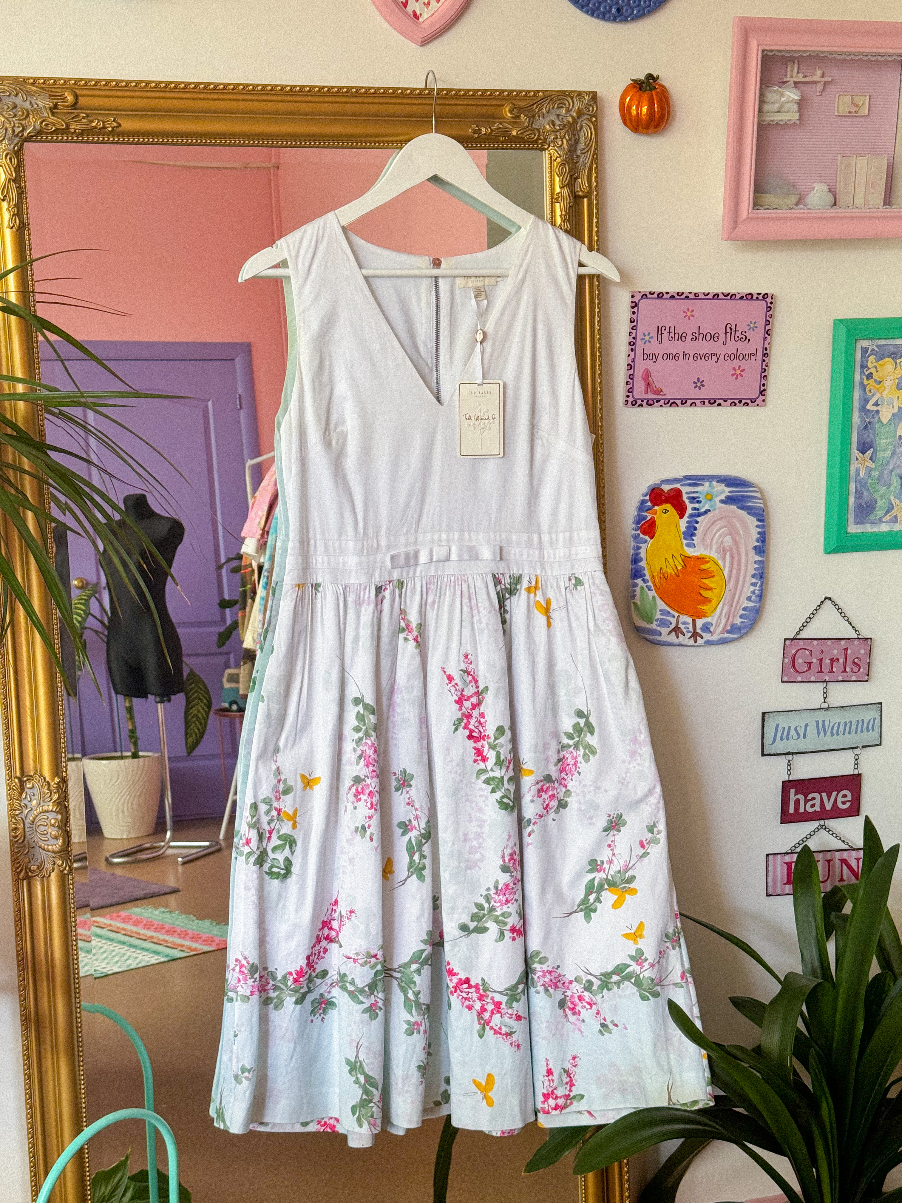 TED BAKER medvilninė suknelė