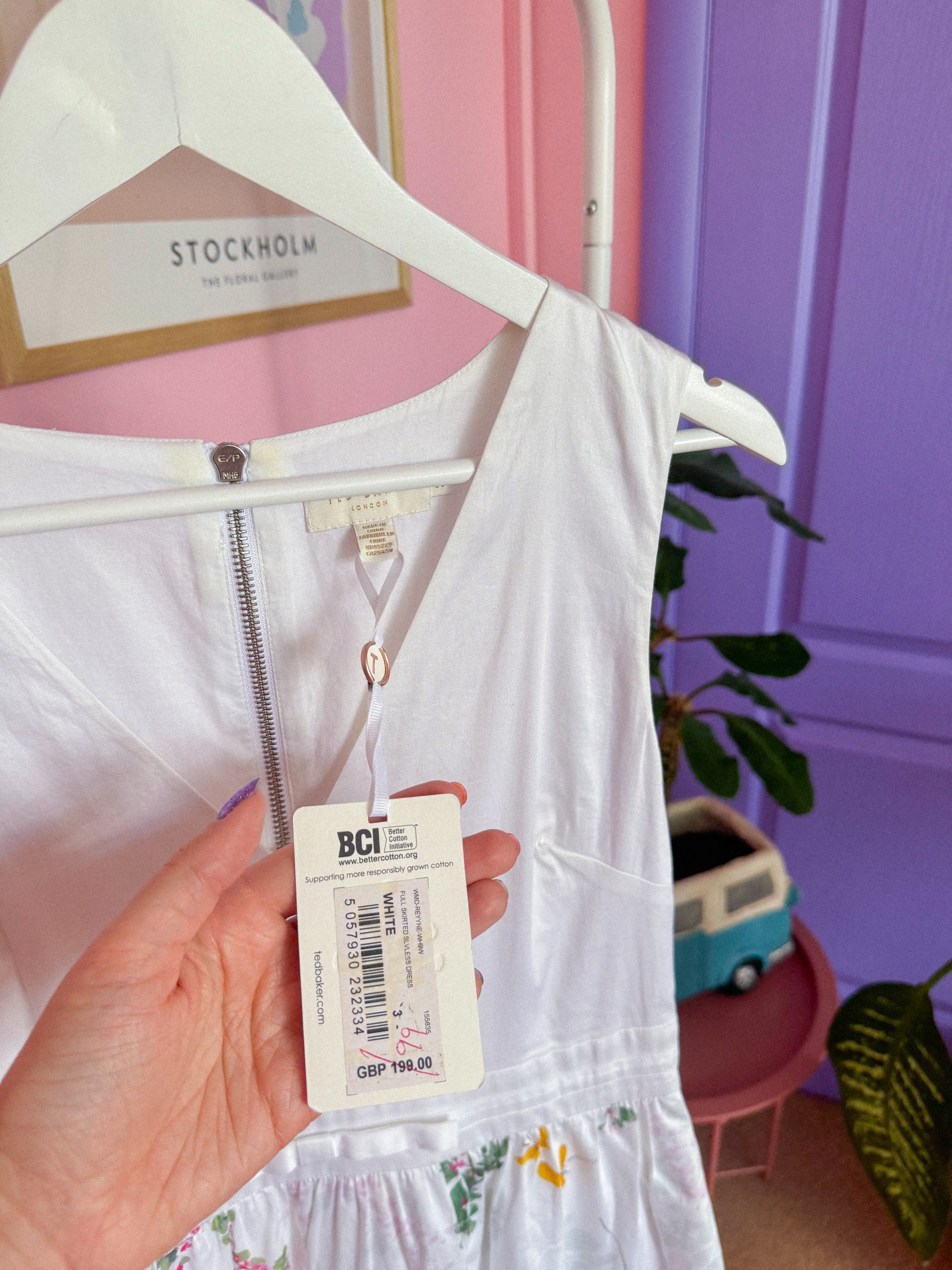 TED BAKER medvilninė suknelė