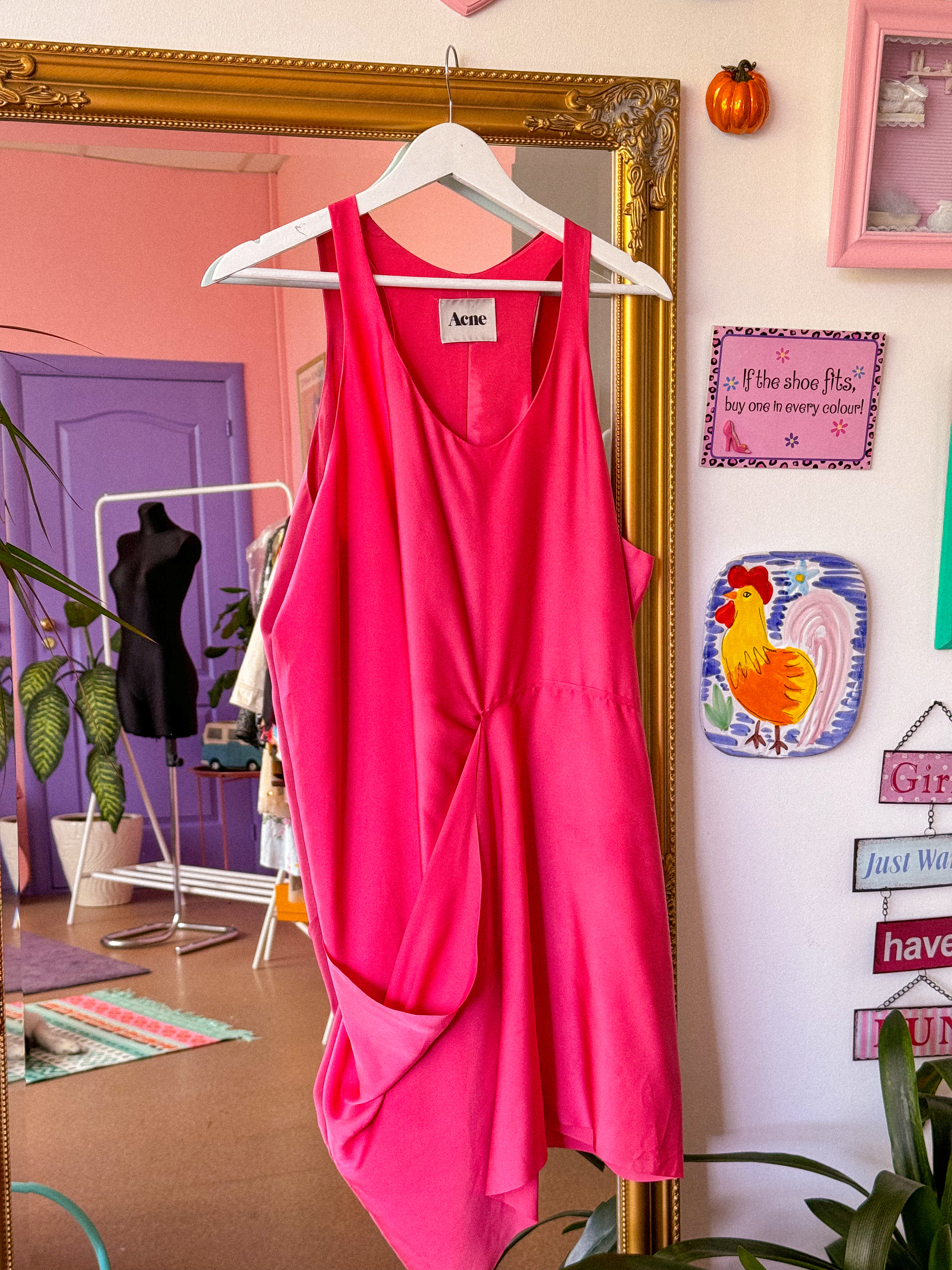 ACNE STUDIOS rožinė suknelė