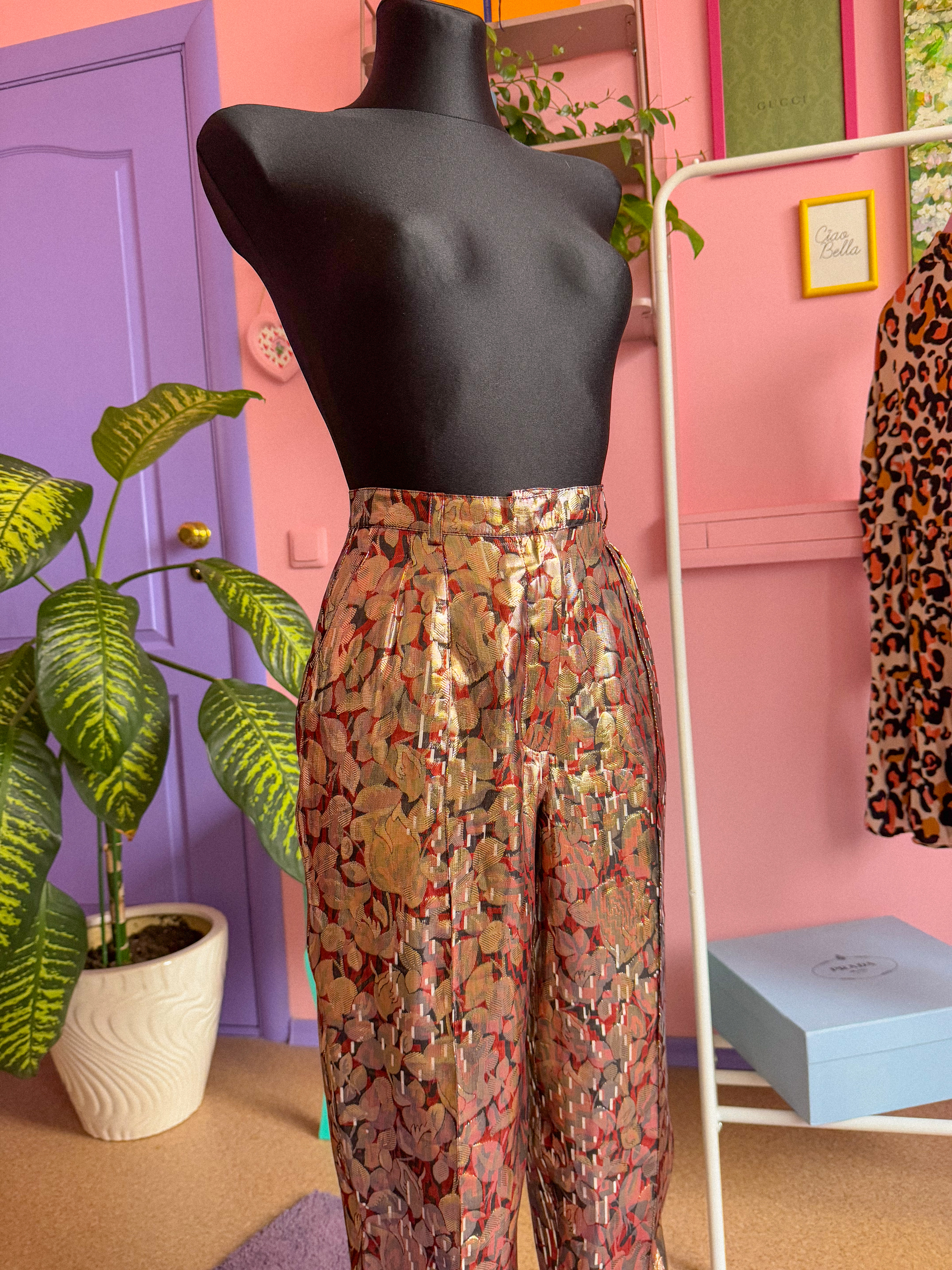 HAYLEY MENZIES šilkinės kelnės