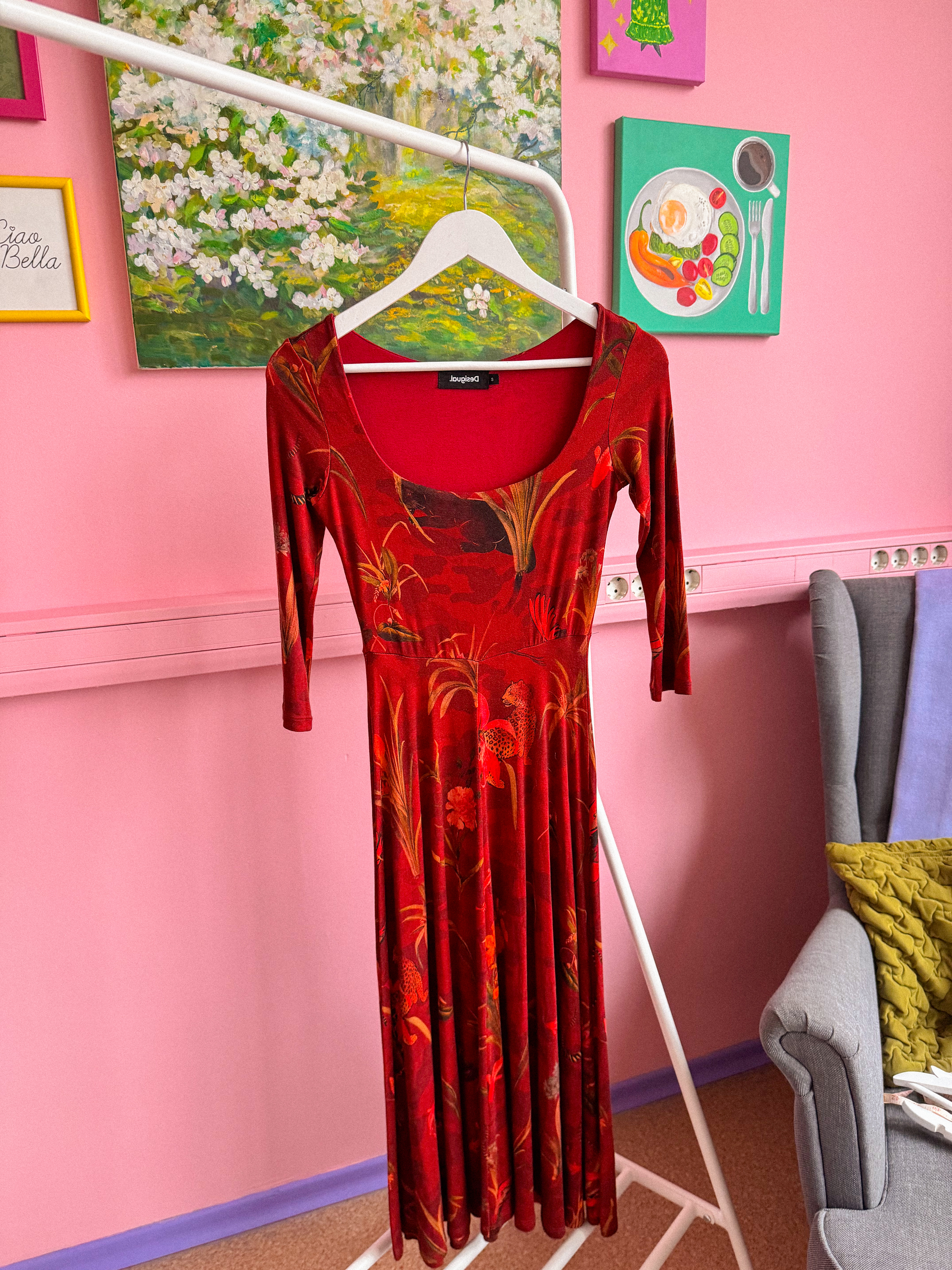 DESIGUAL midi suknelė