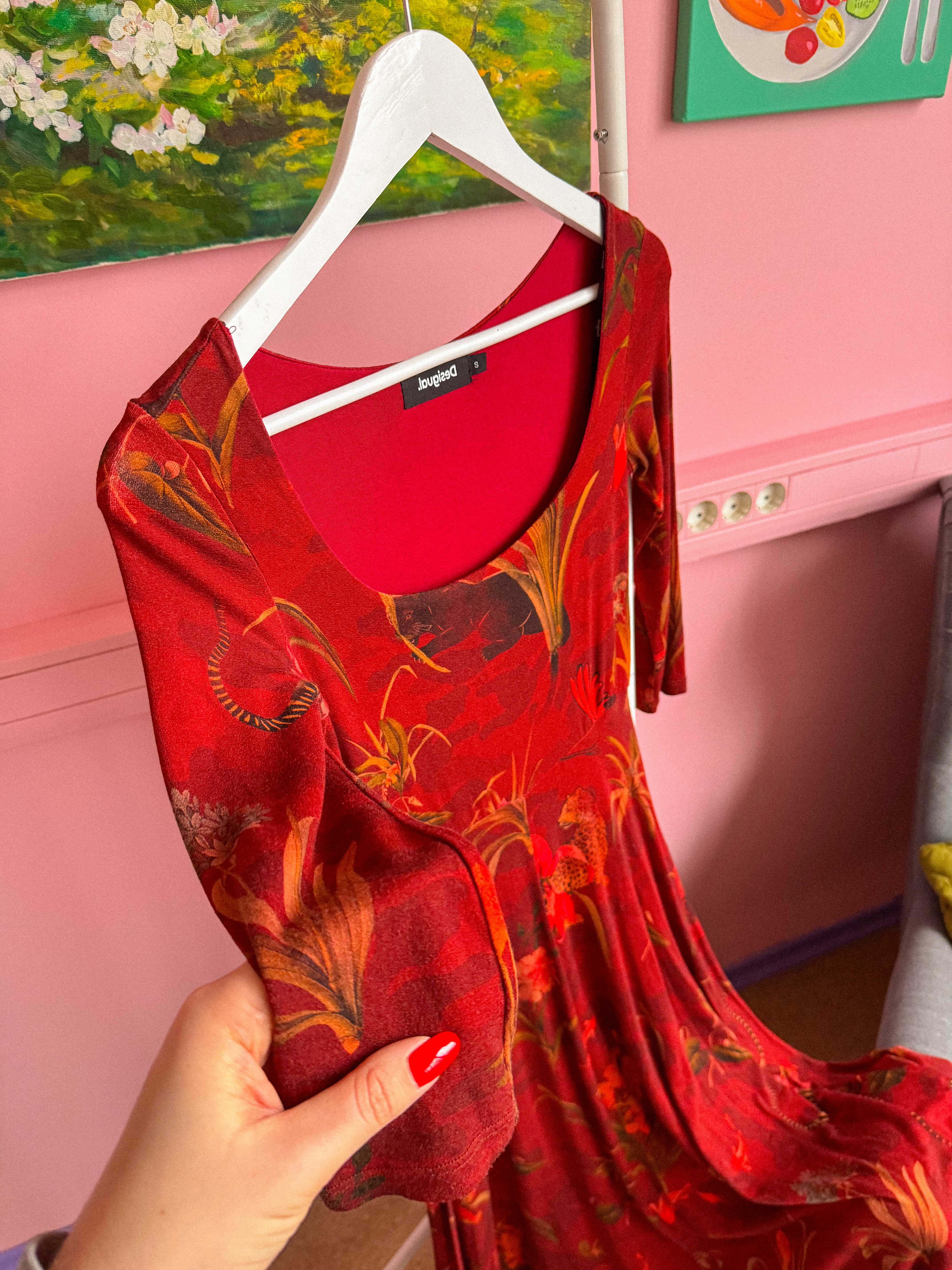 DESIGUAL midi suknelė