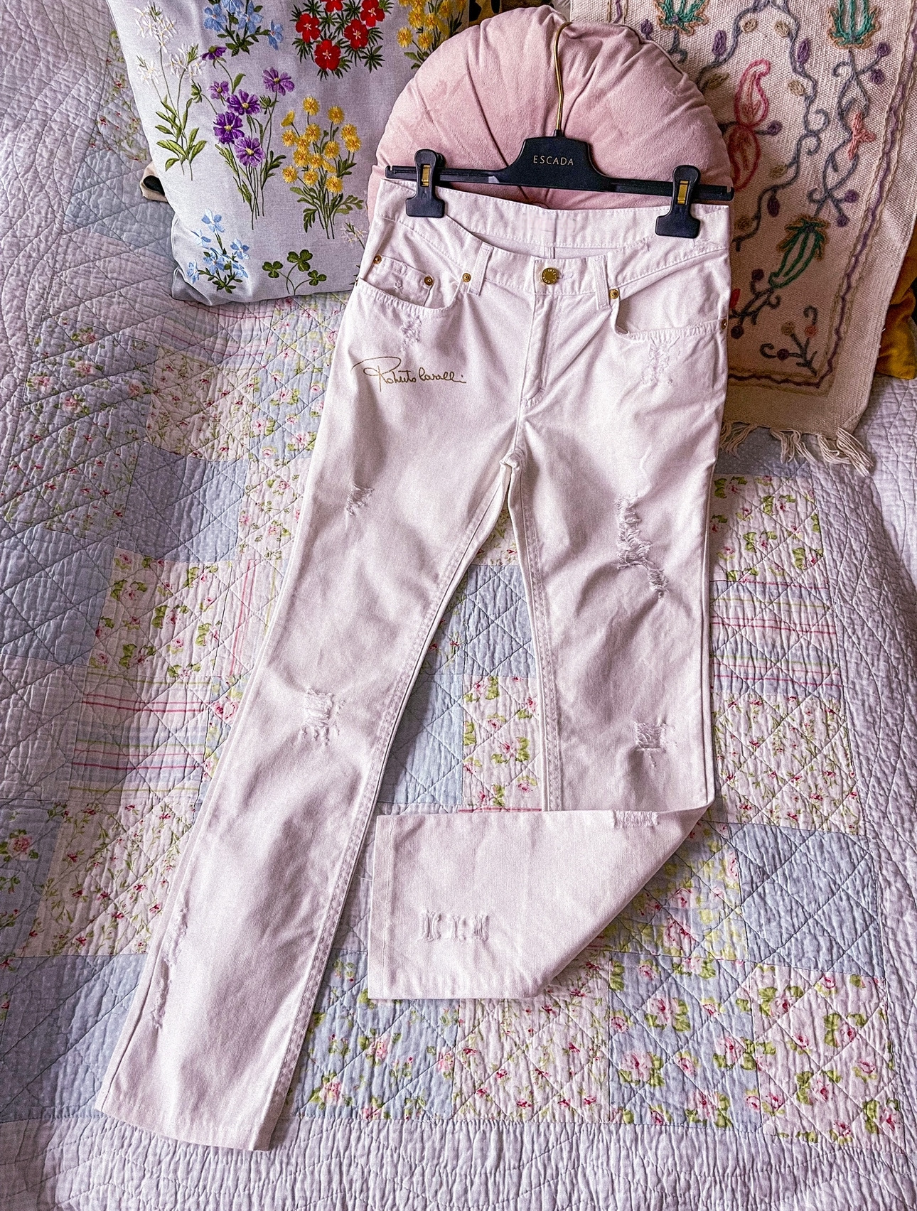 ROBERTO CAVALLI siauri džinsai