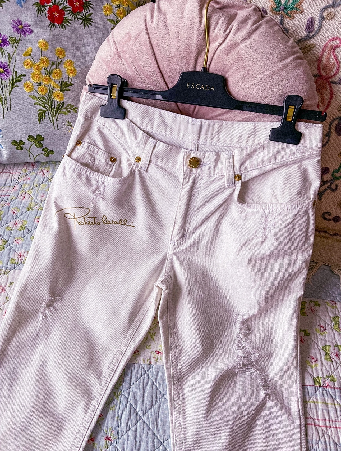 ROBERTO CAVALLI siauri džinsai