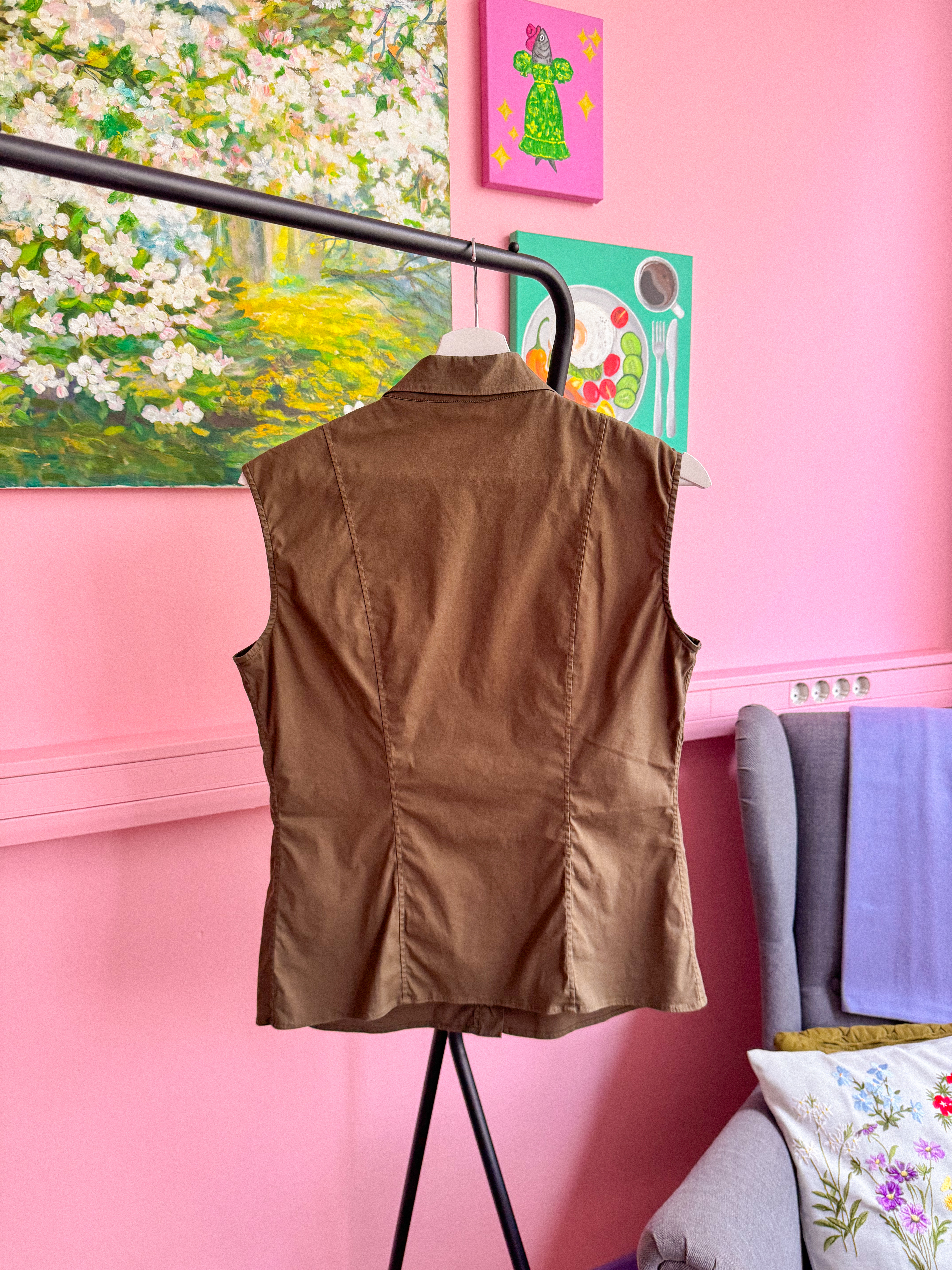 JIL SANDER chaki marškinukai