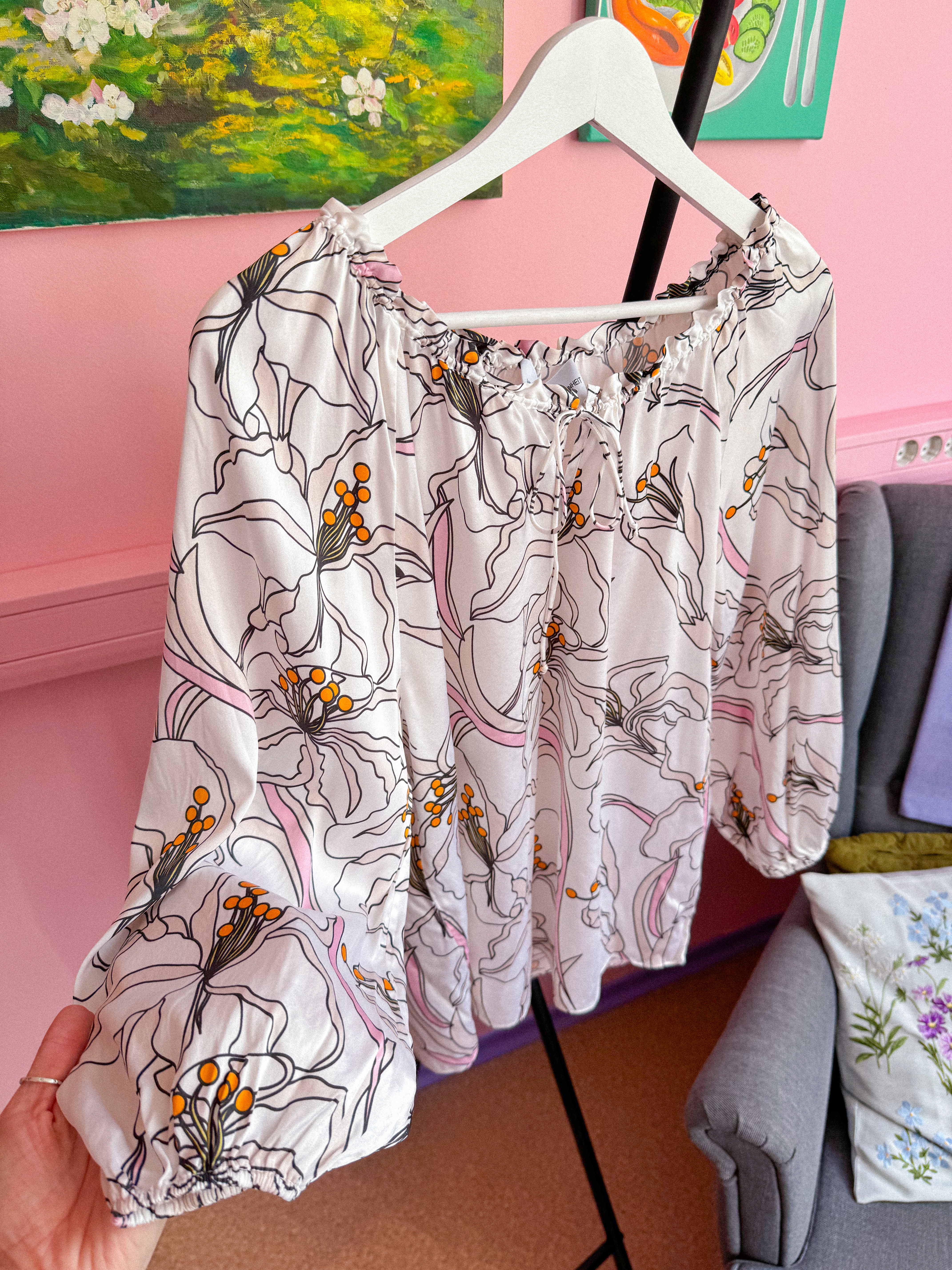 HERZEN'S ANGELEGENHEIT šilkinė palaidinė