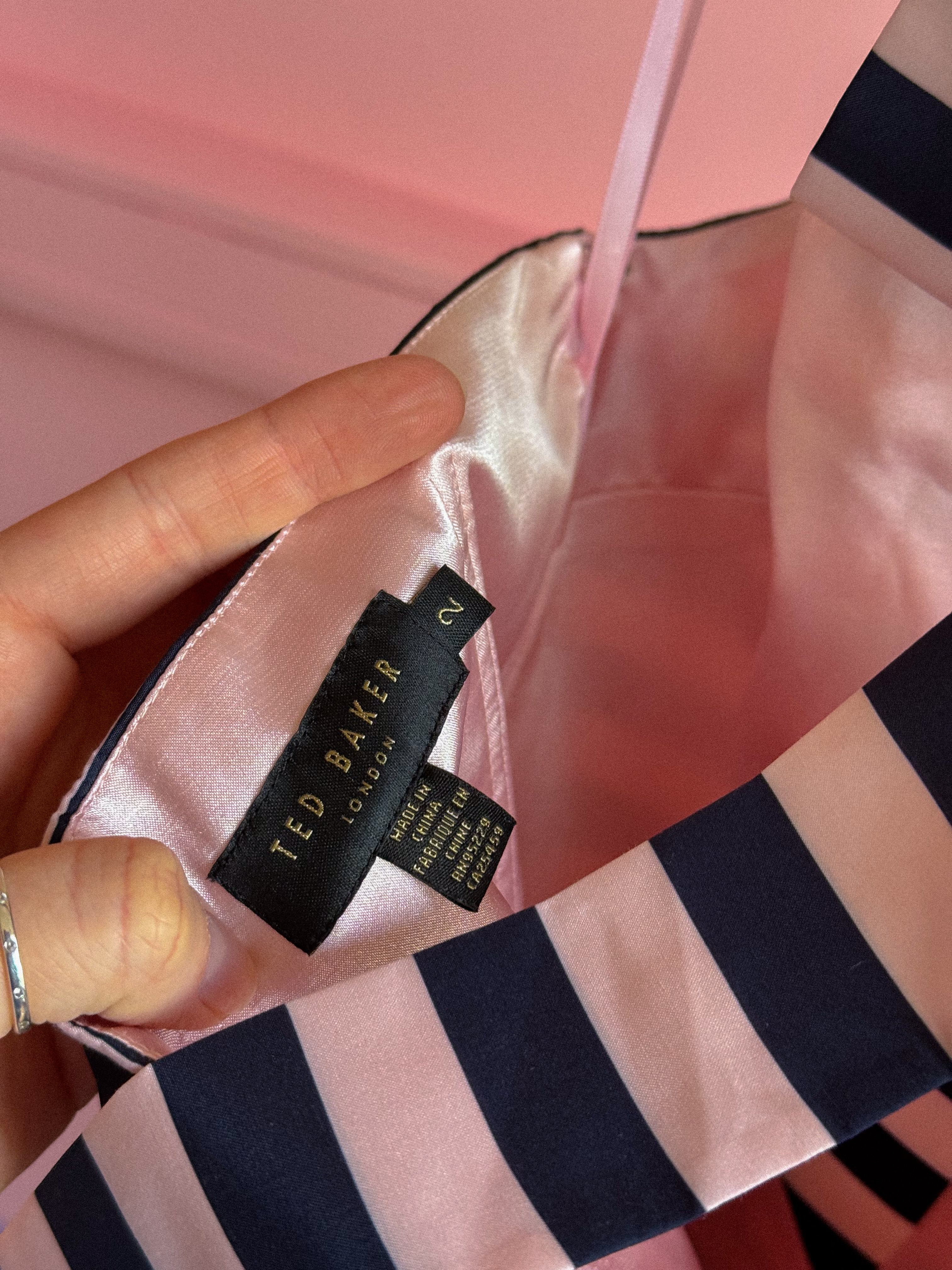TED BAKER dryžuota suknelė