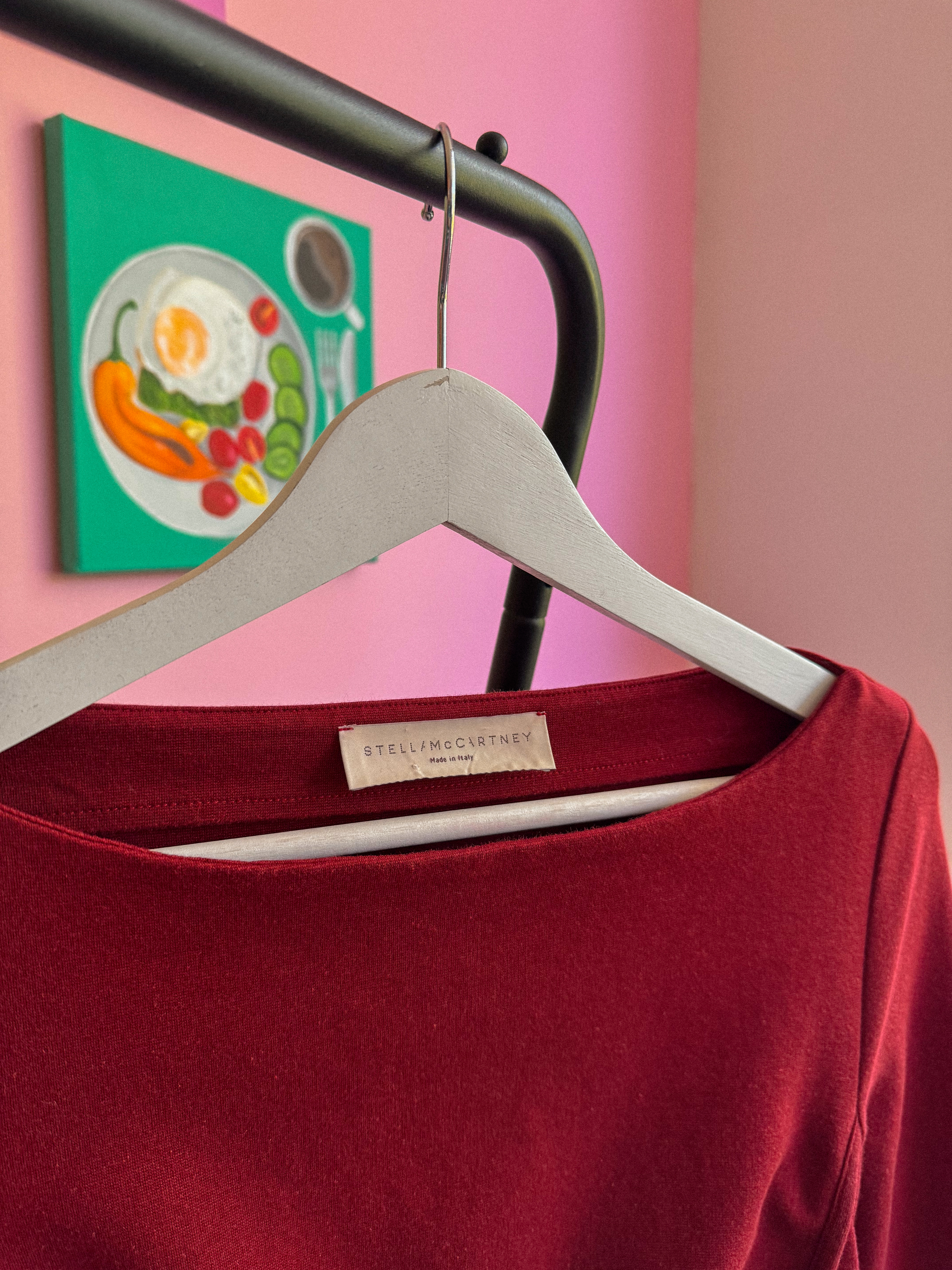 STELLA MCCARTNEY bordo suknelė