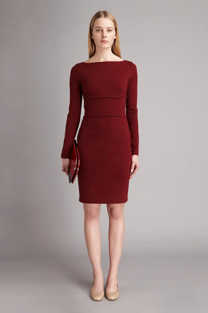 STELLA MCCARTNEY bordo suknelė