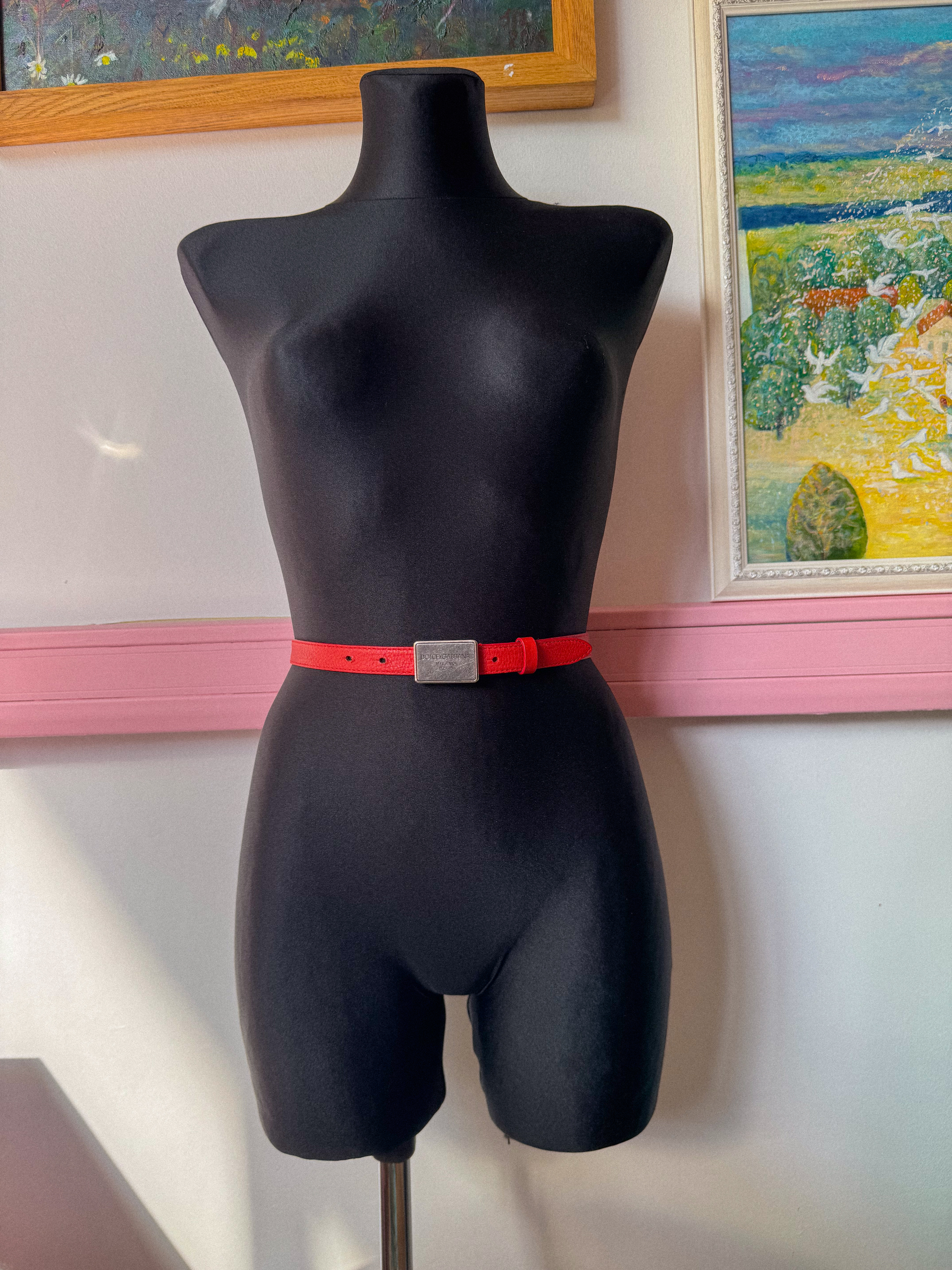 DOLCE & GABBANA raudonas diržas