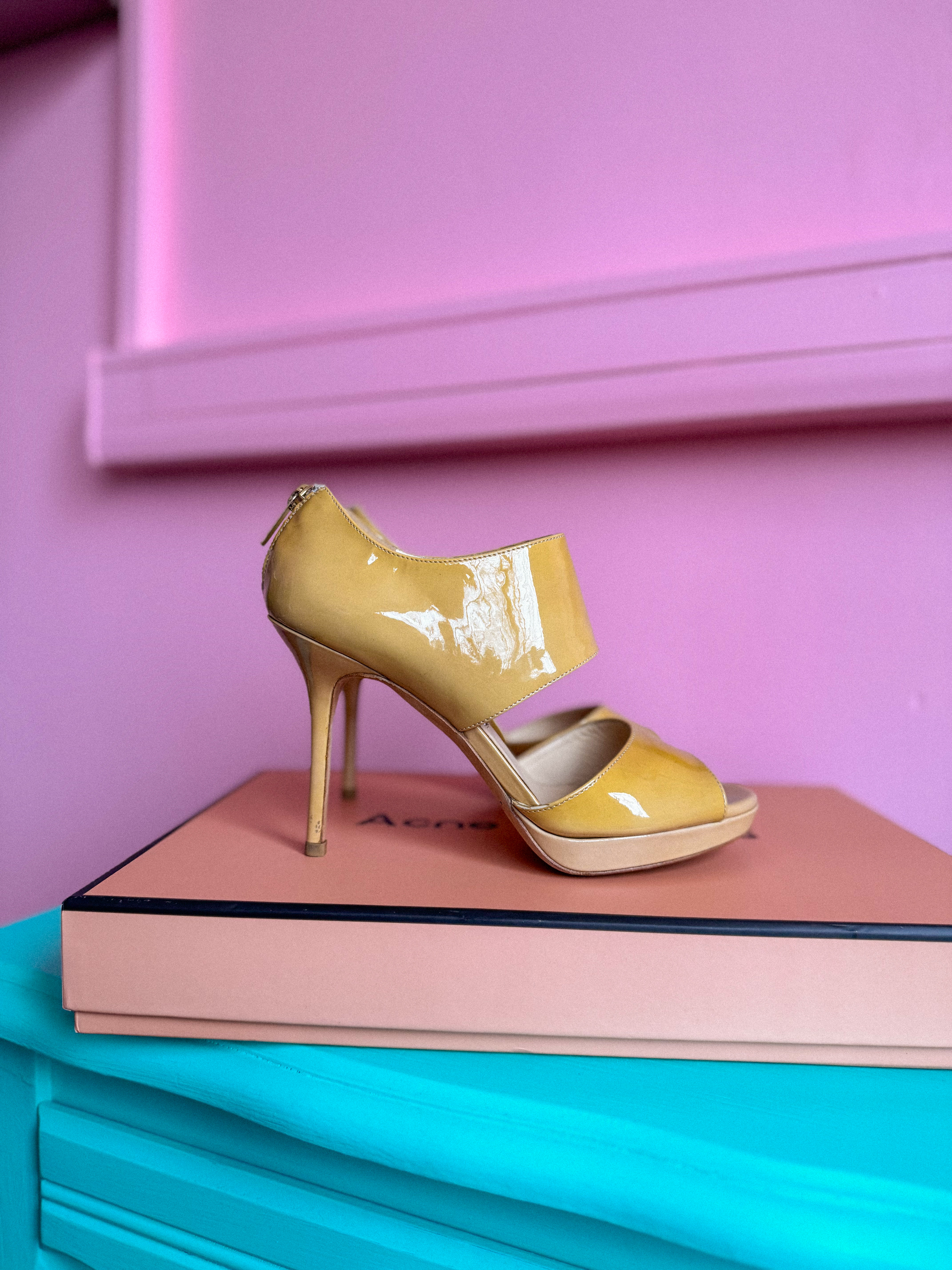 JIMMY CHOO gelsvi aukštakulniai