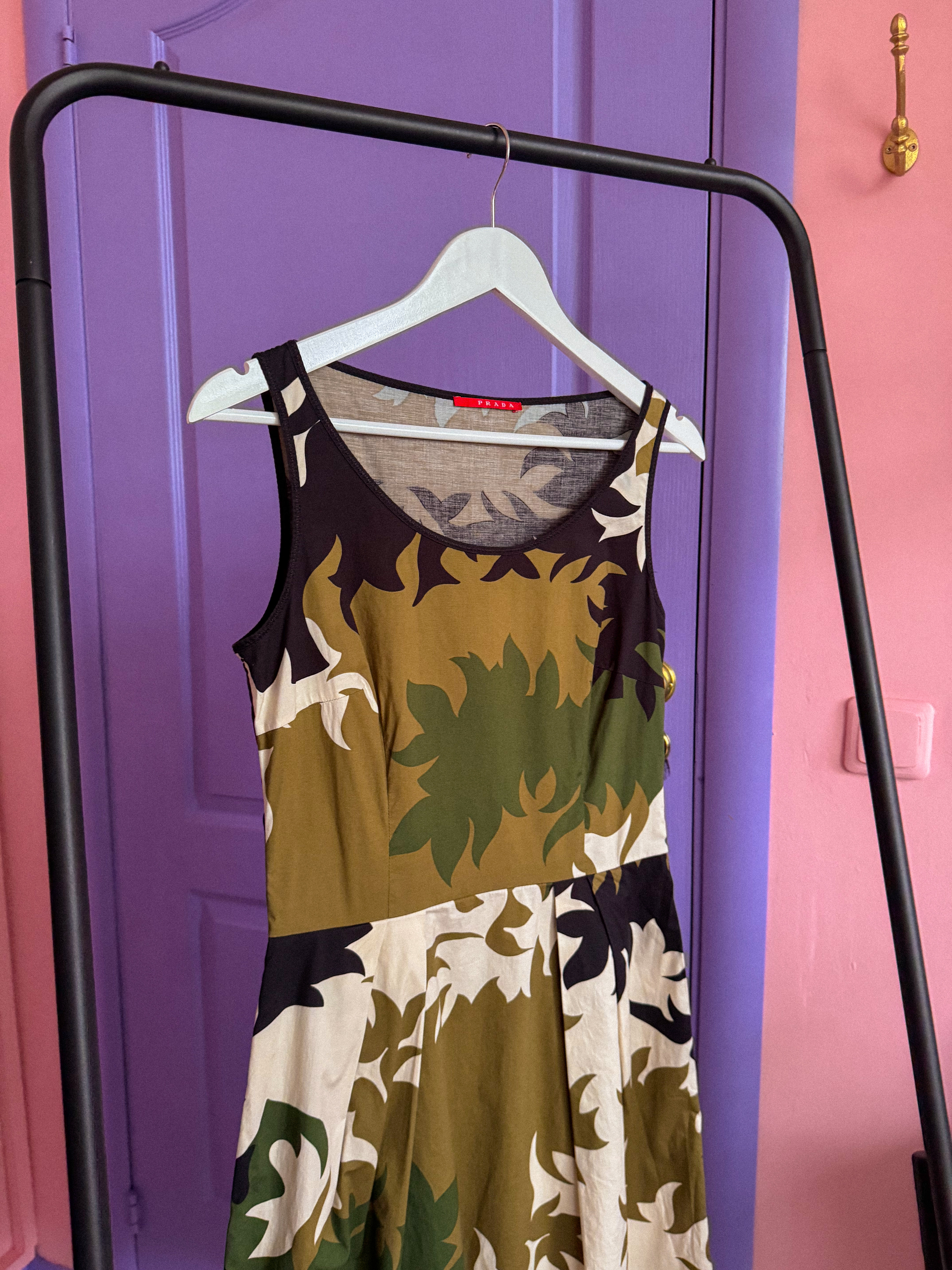 PRADA kamufliažinė suknelė