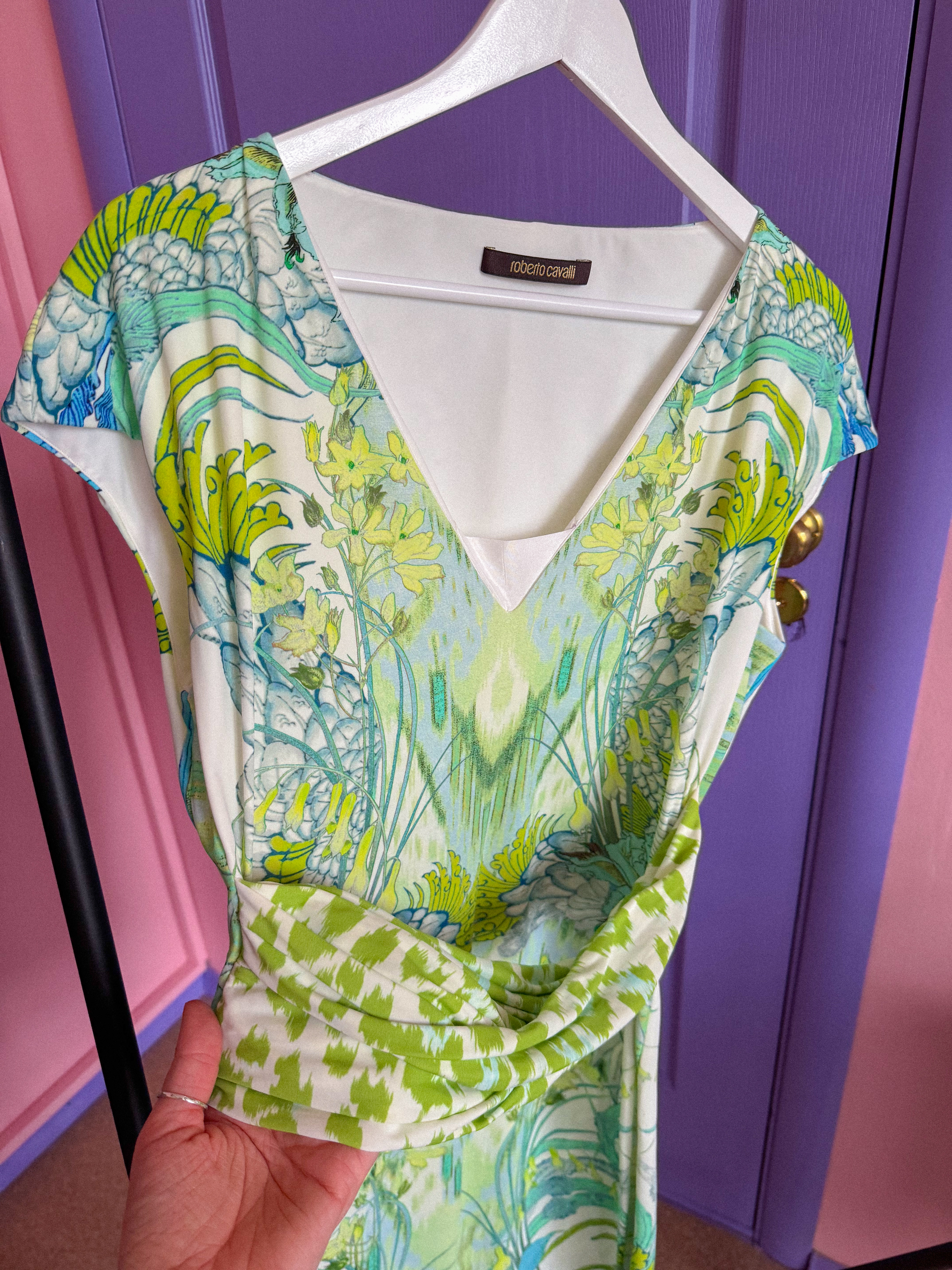 ROBERTO CAVALLI tropikų suknelė