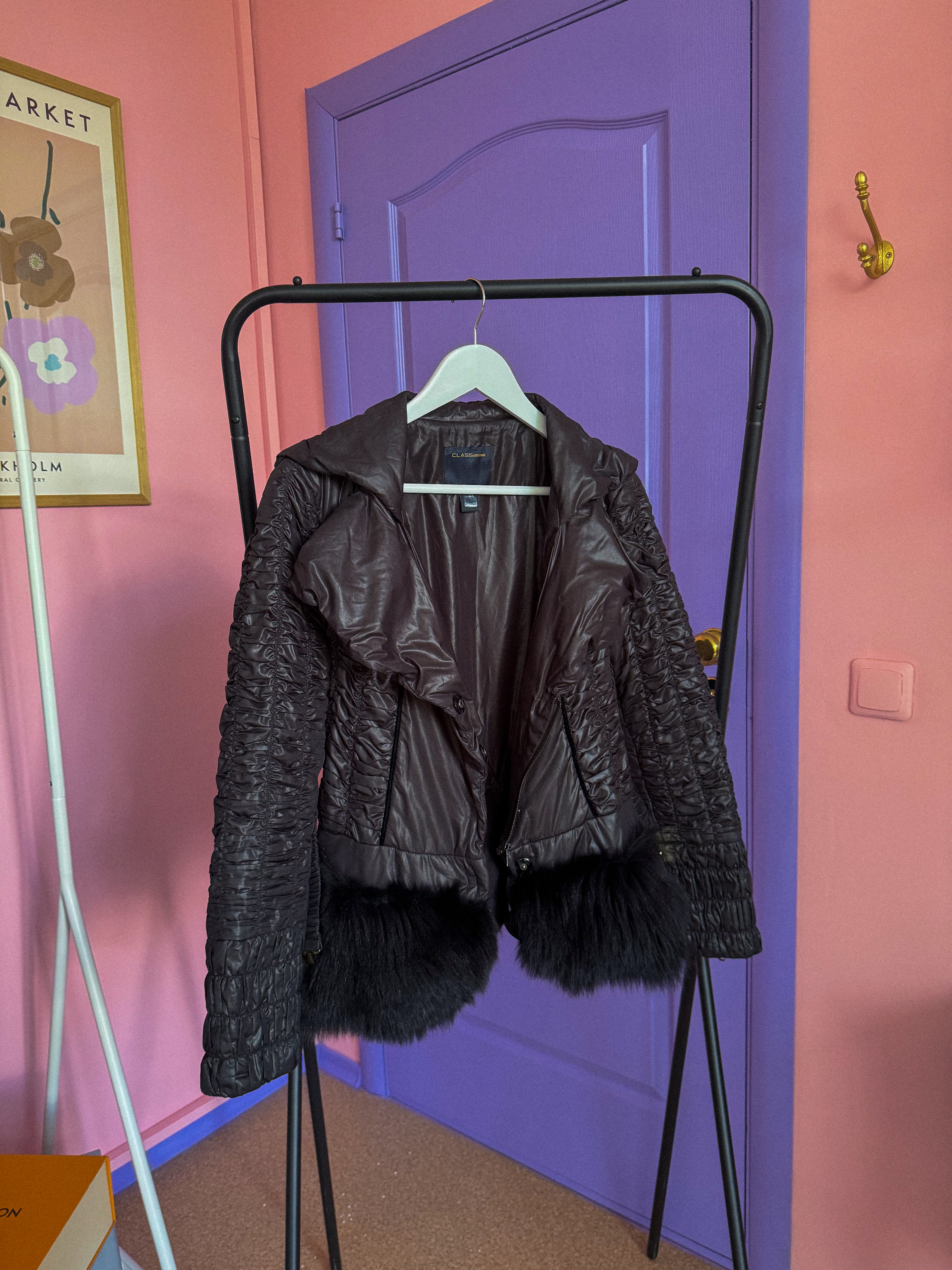 ROBERTO CAVALLI striukė su kailiu