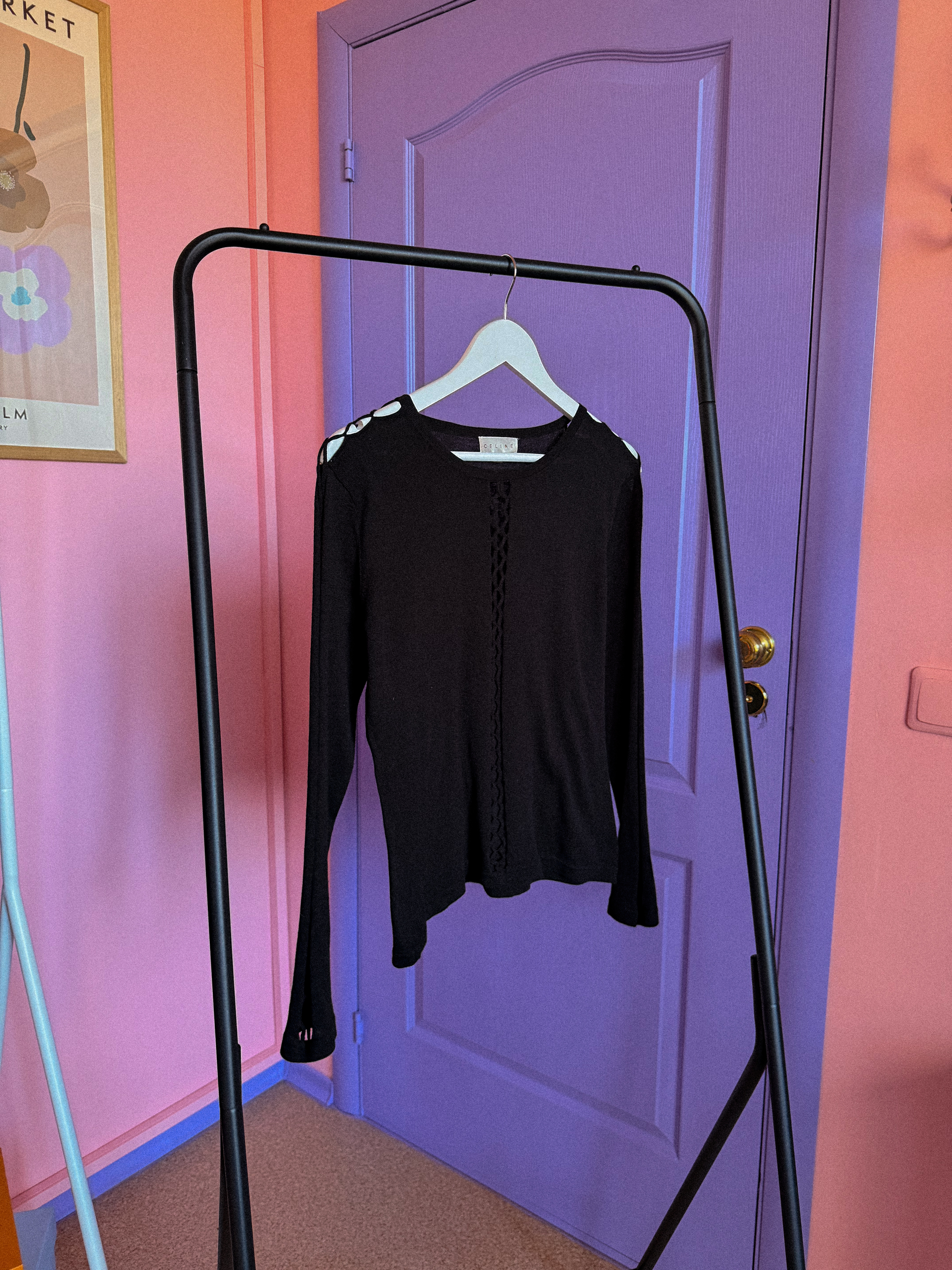 CELINE juodas megztukas