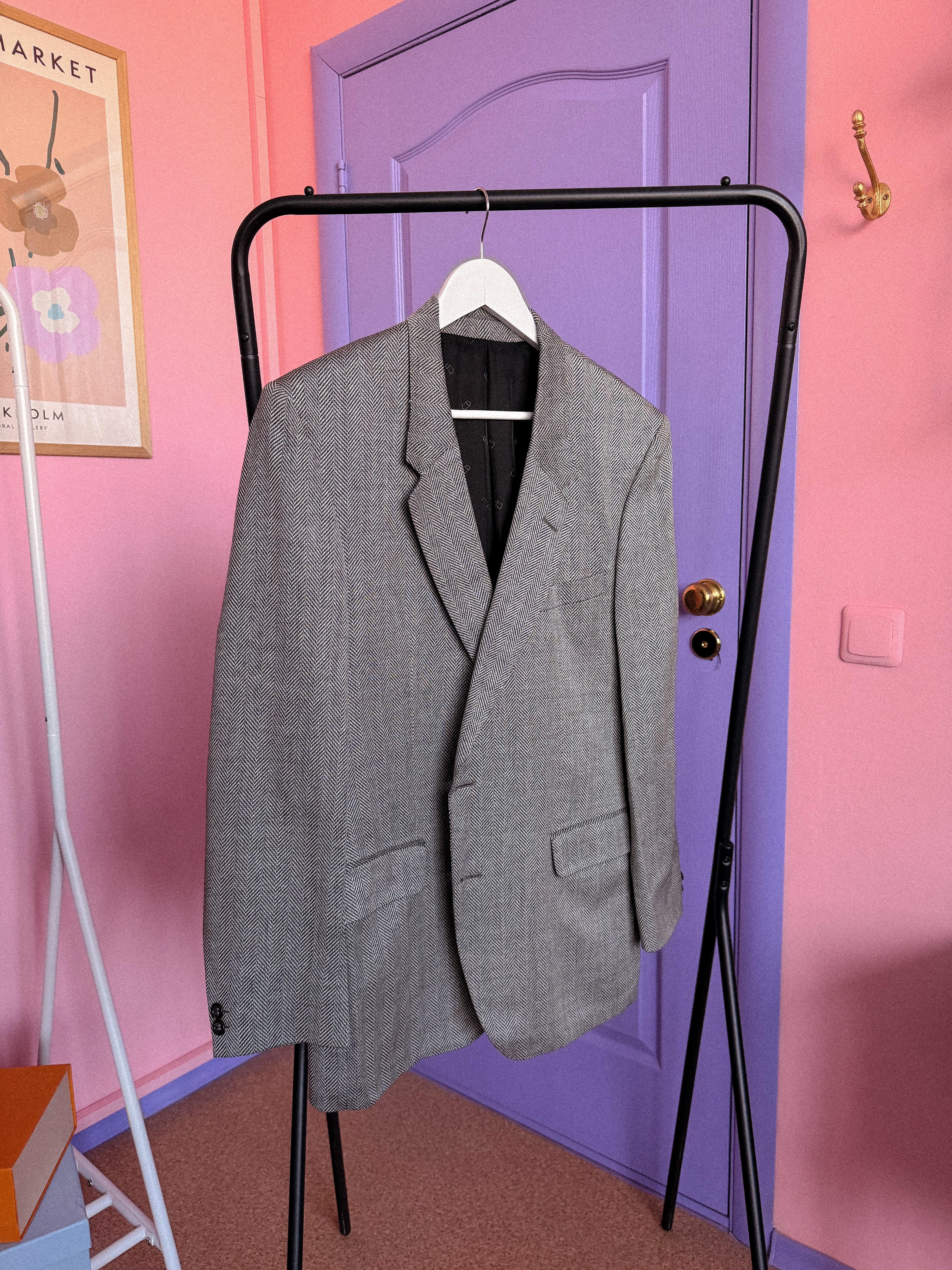 CHRISTIAN DIOR pilkas švarkas