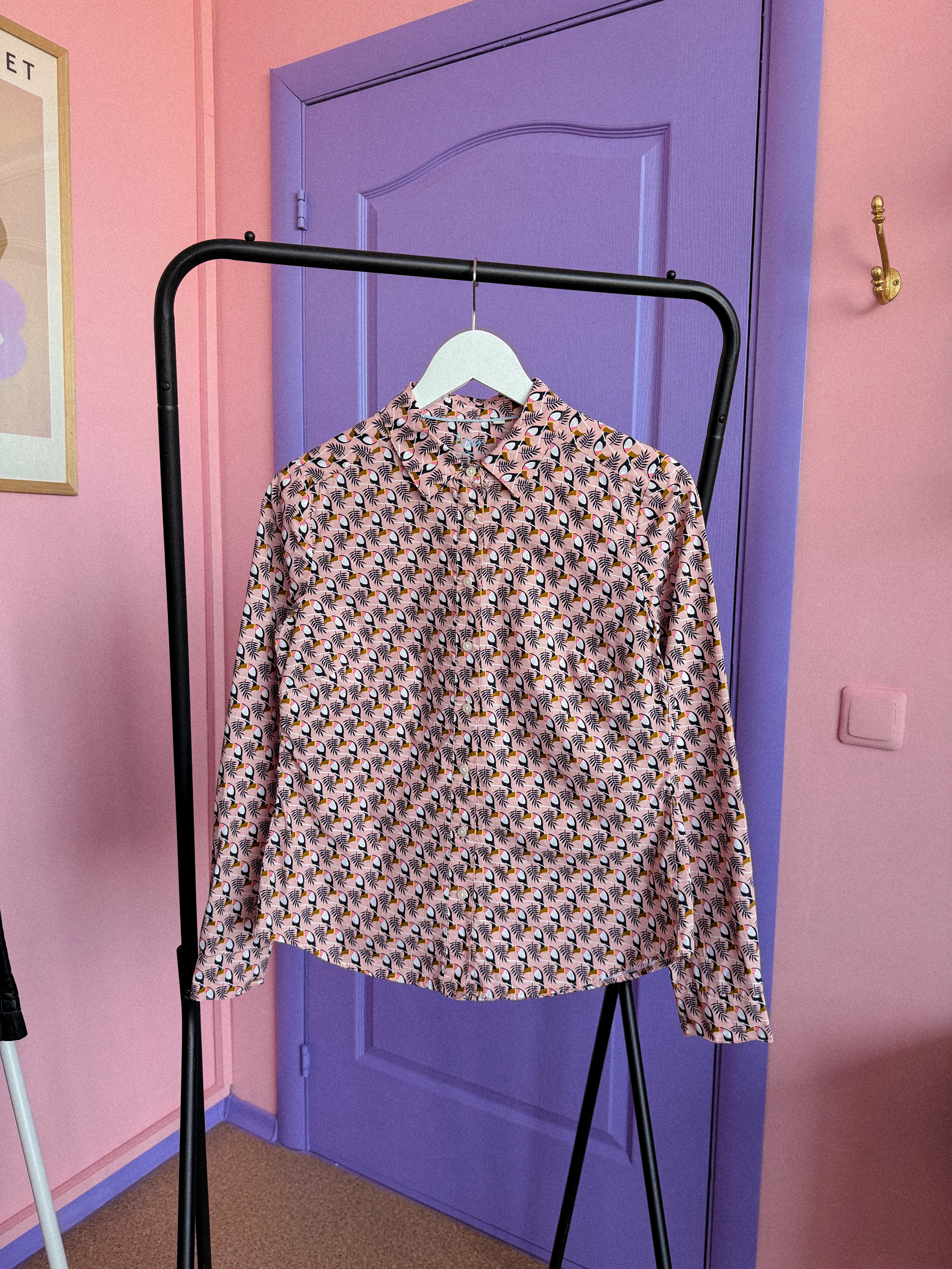 BODEN marškiniai su paukštukais