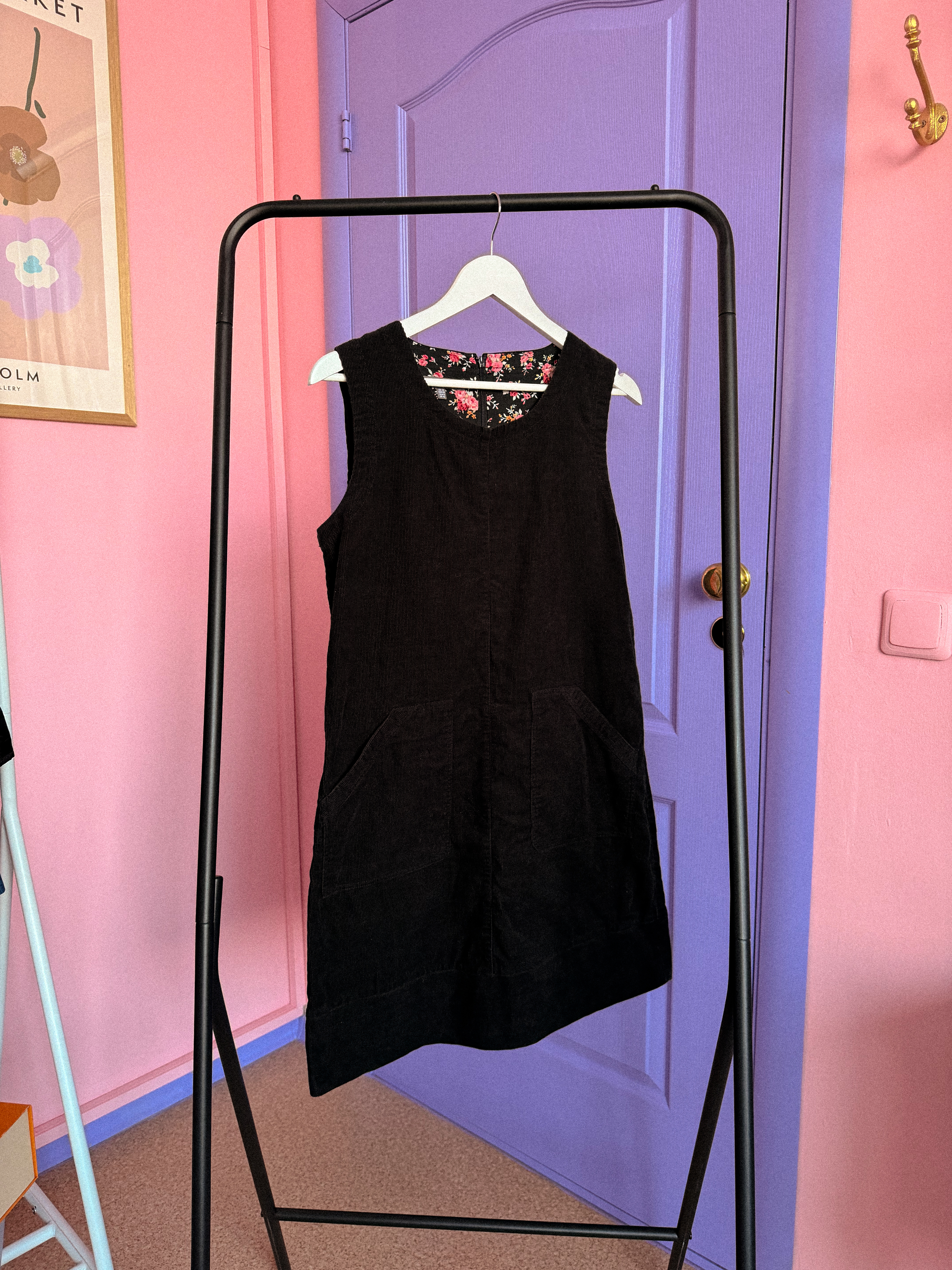 LAURA ASHLEY velvetinis sarafanas