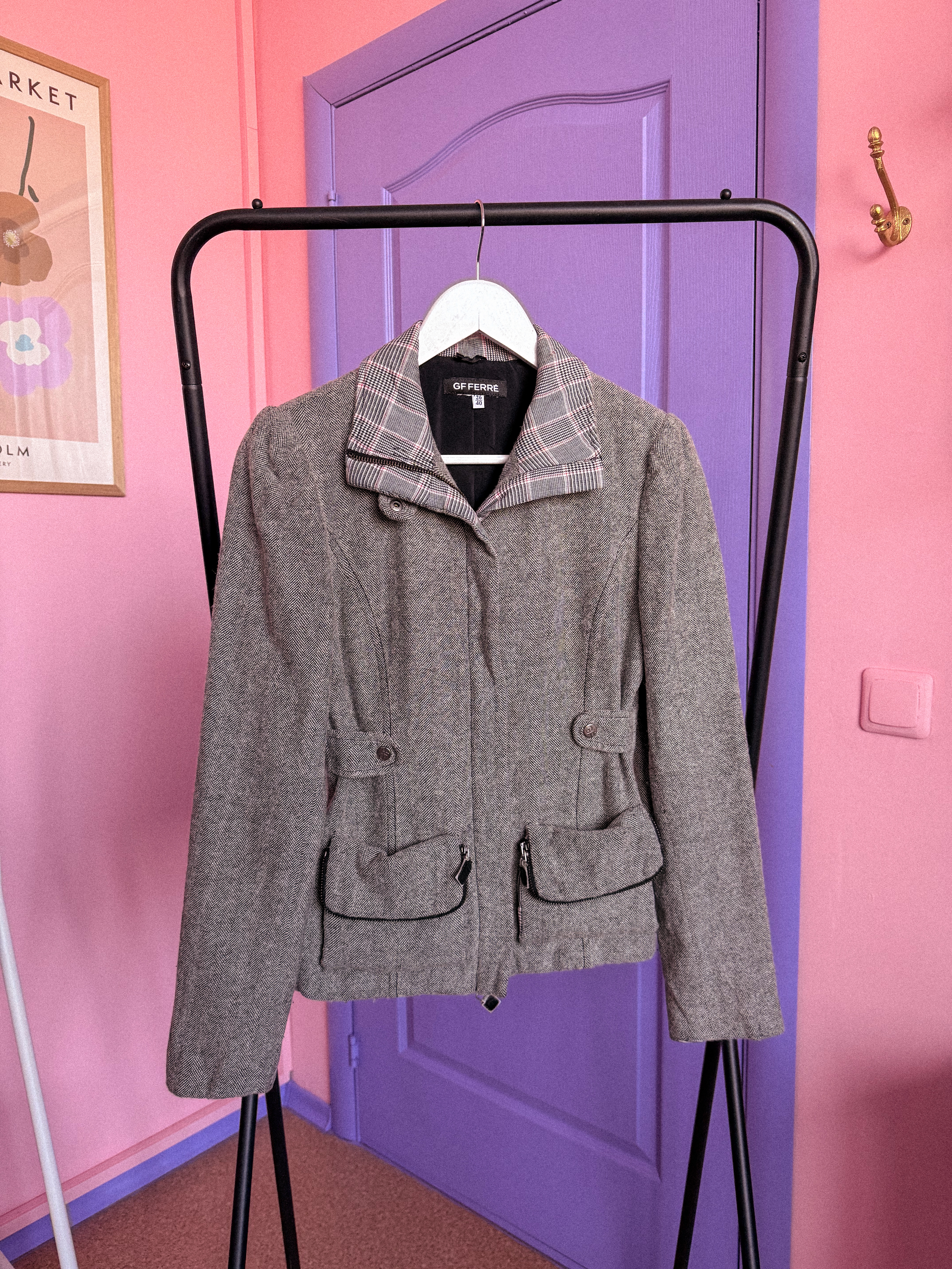 GIANFRANCO FERRE vilnos švarkelis