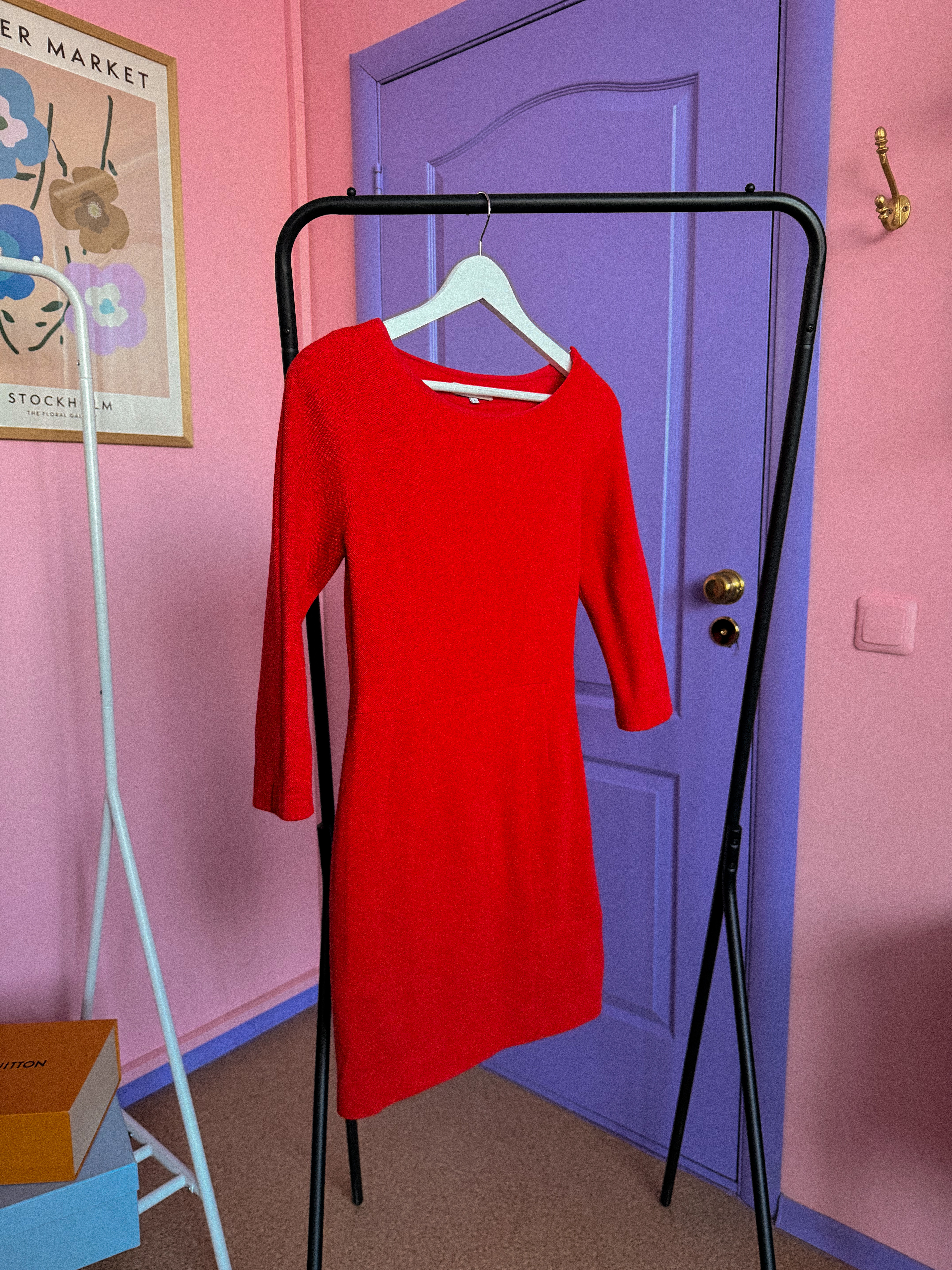 SANDRO raudona suknelė