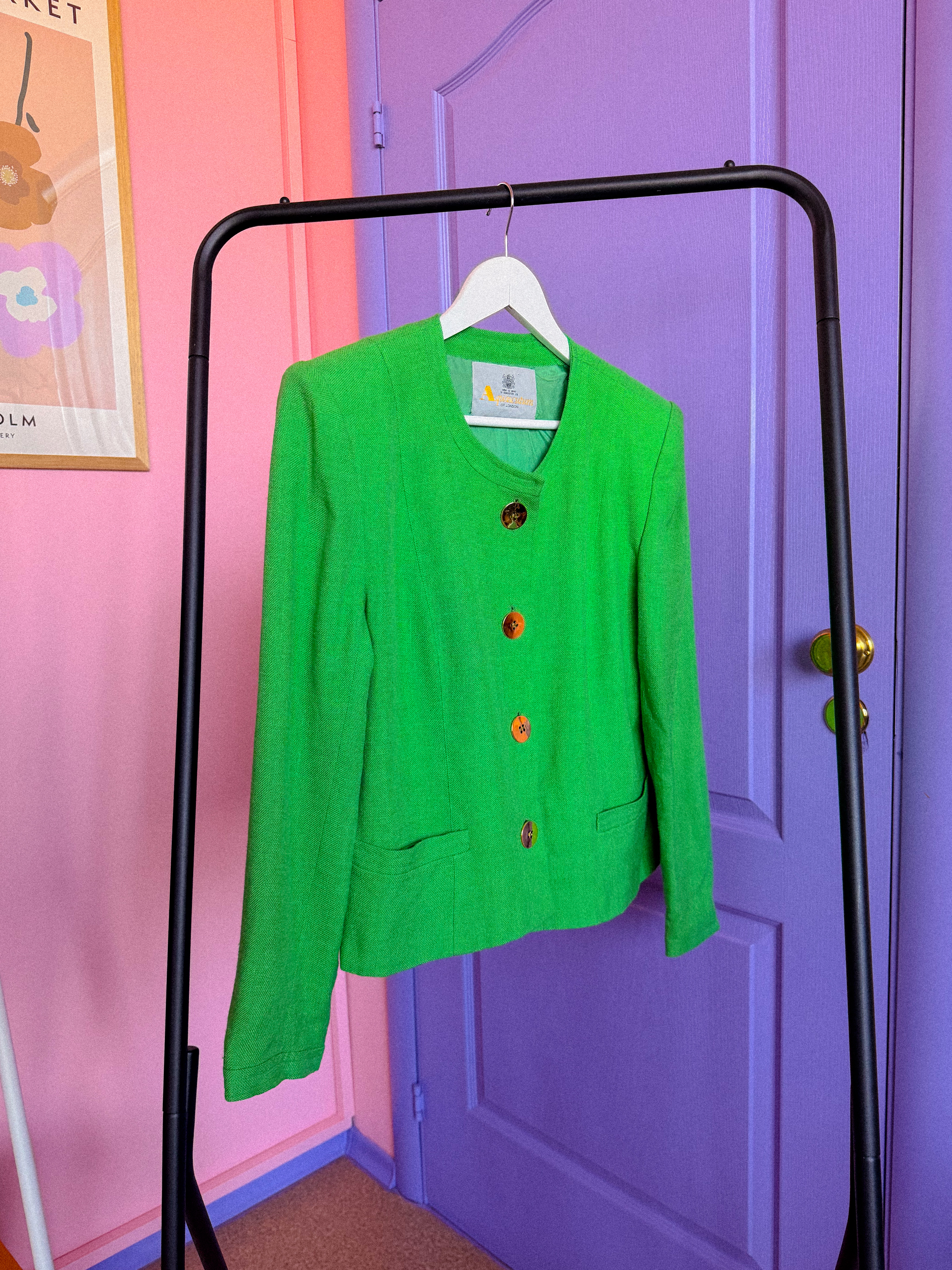 AQUASCUTUM žalias švarkas