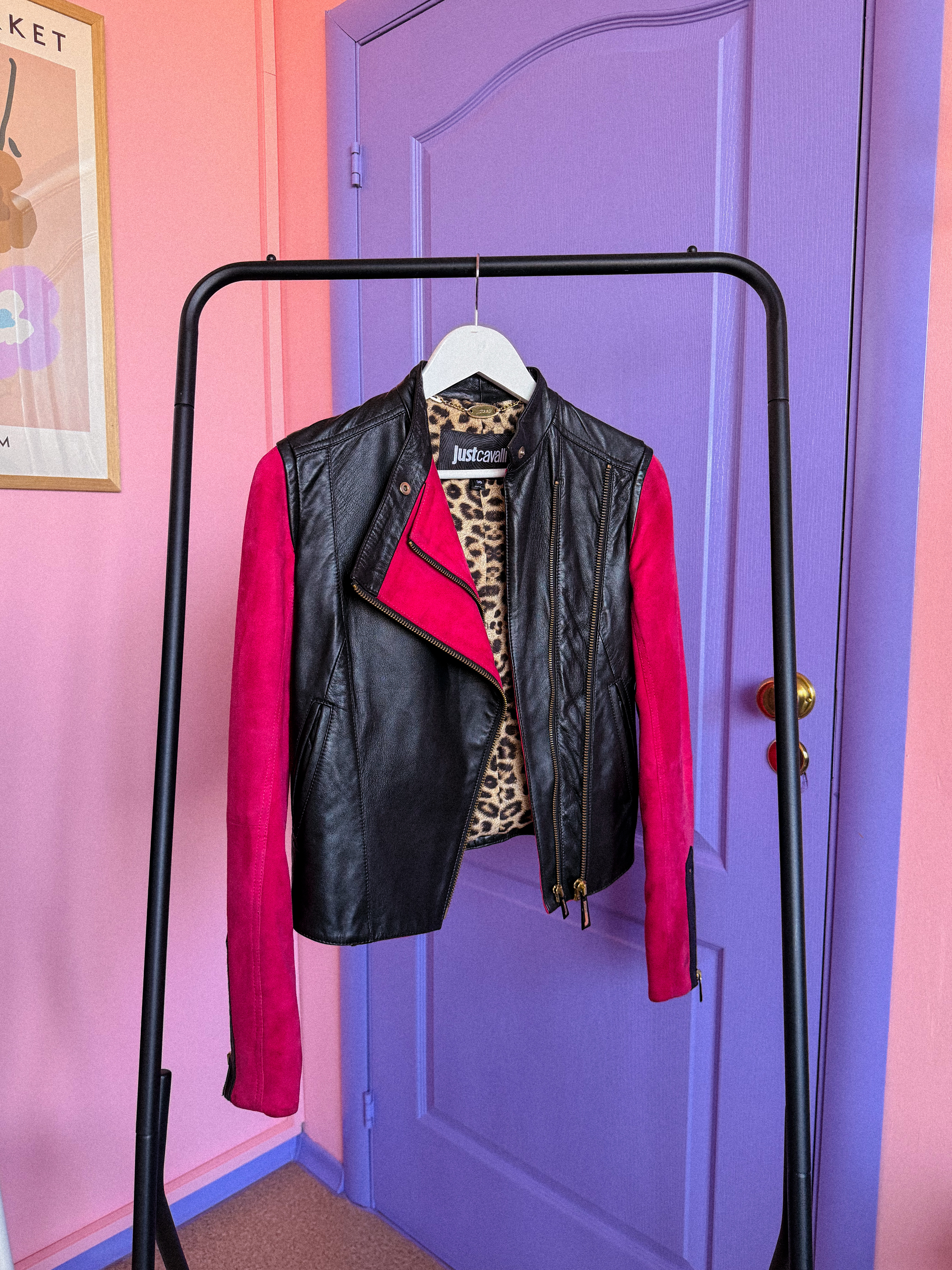 ROBERTO CAVALLI odinė striukė