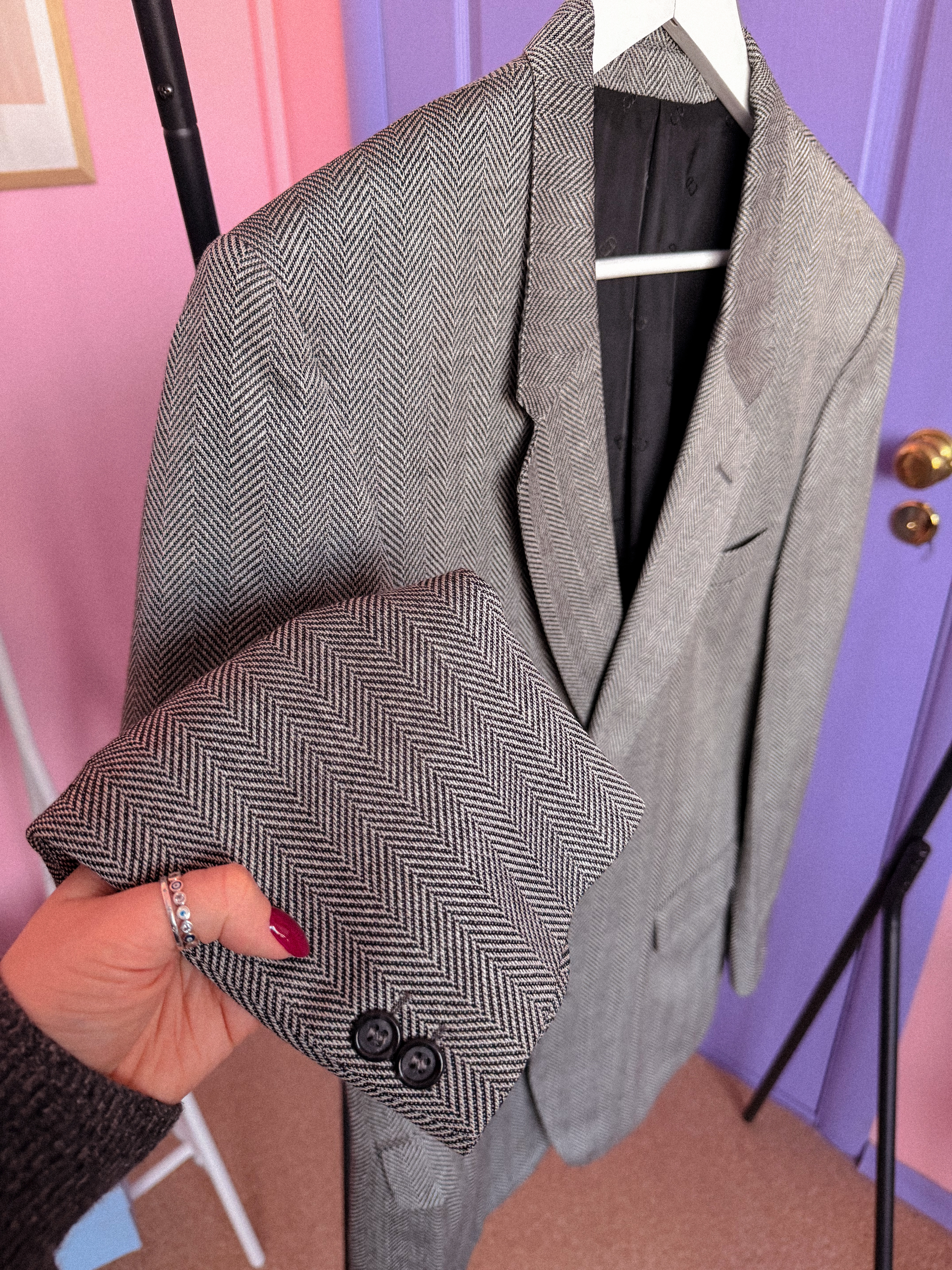 CHRISTIAN DIOR pilkas švarkas