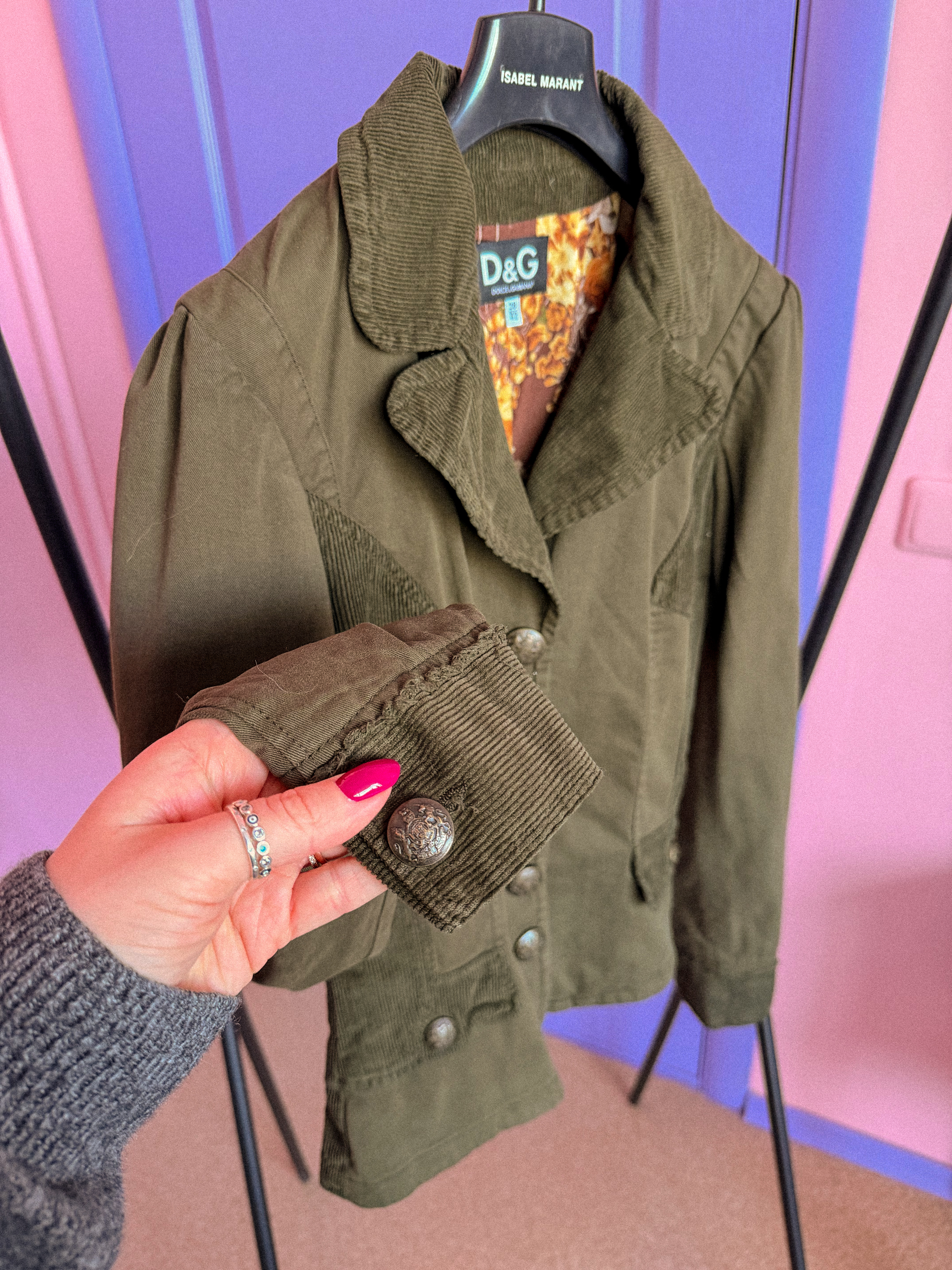 DOLCE & GABBANA chaki švarkas