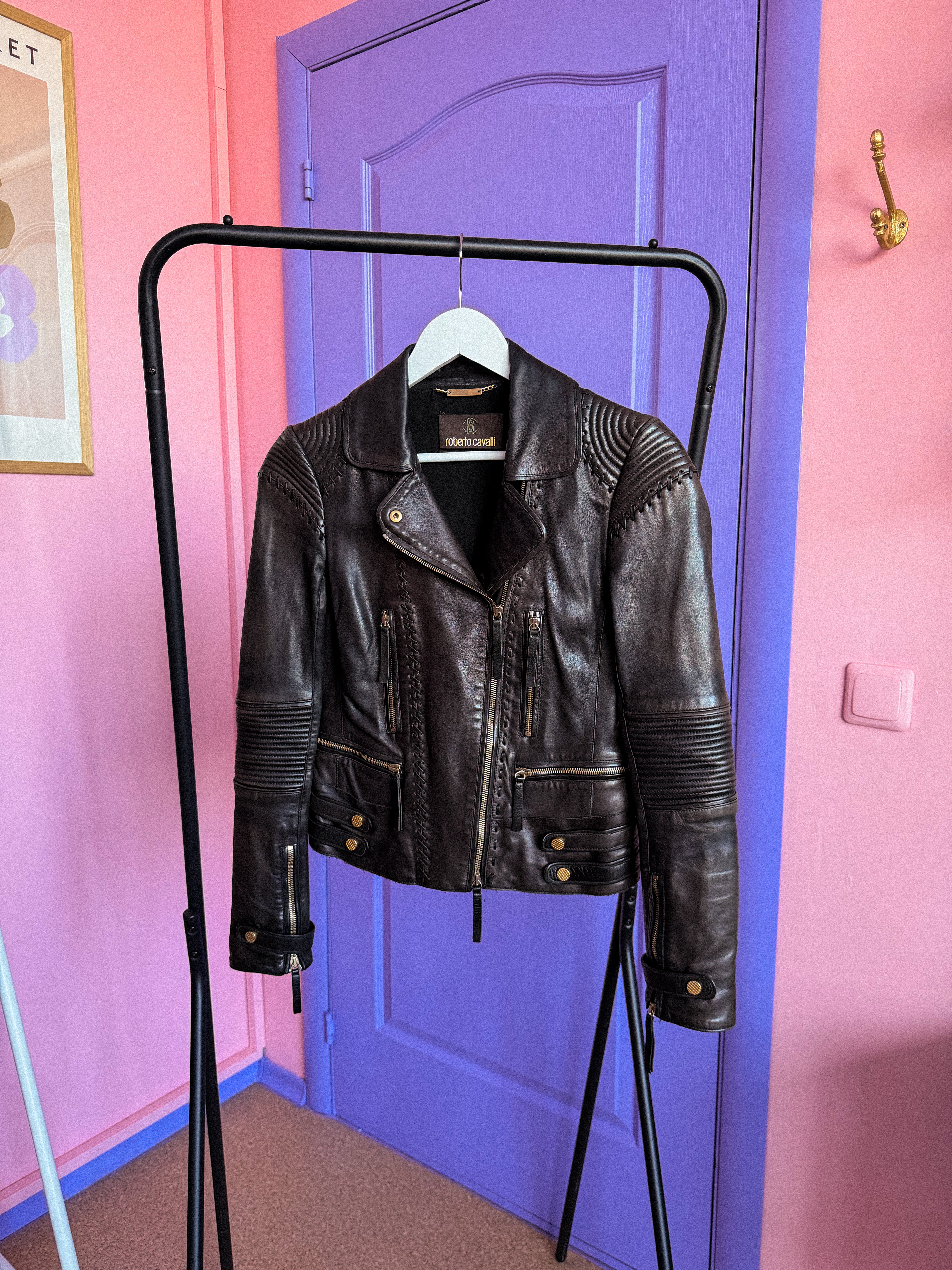 ROBERTO CAVALLI baikerio striukė