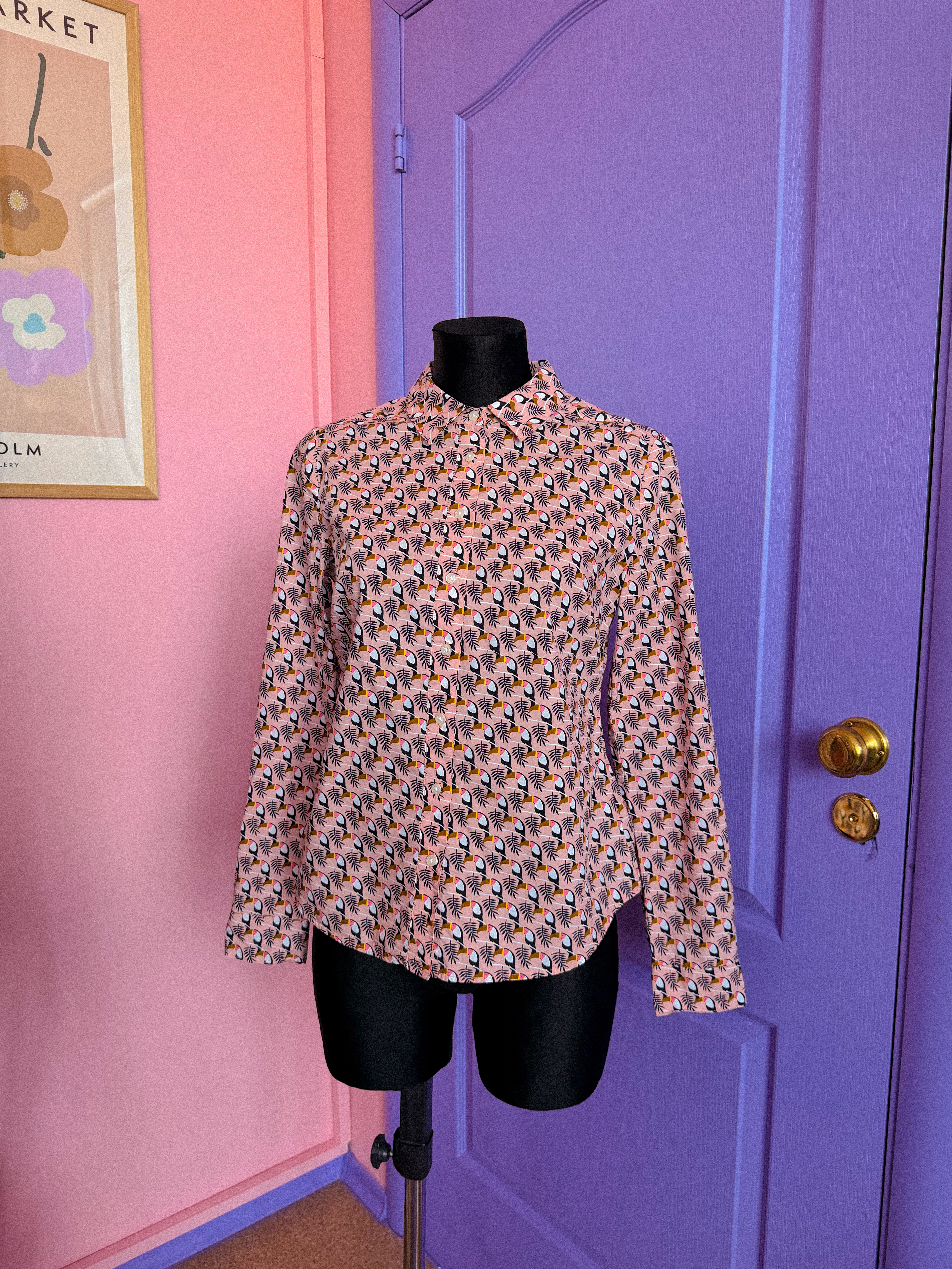 BODEN marškiniai su paukštukais