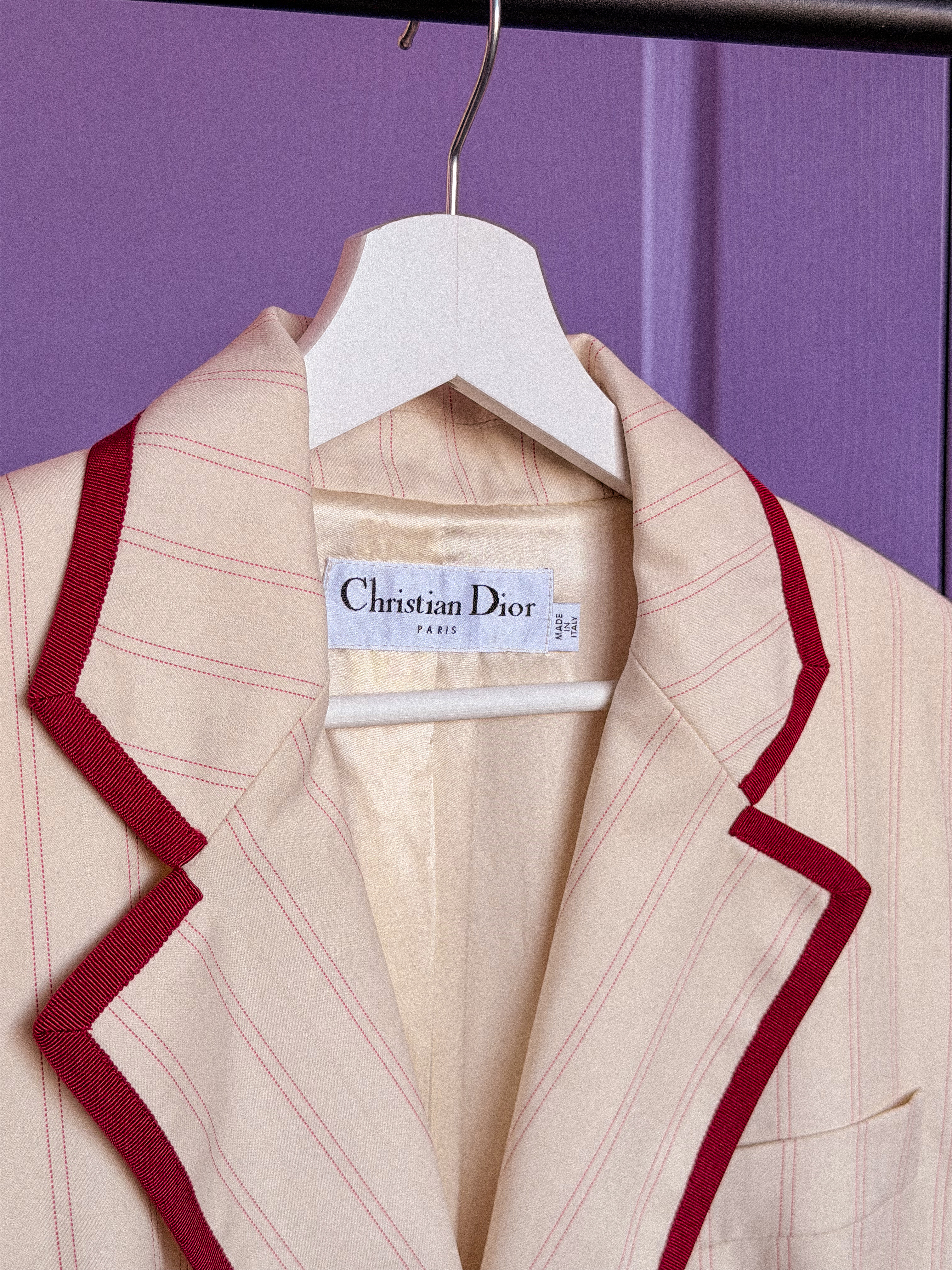 CHRISTIAN DIOR kreminis švarkas