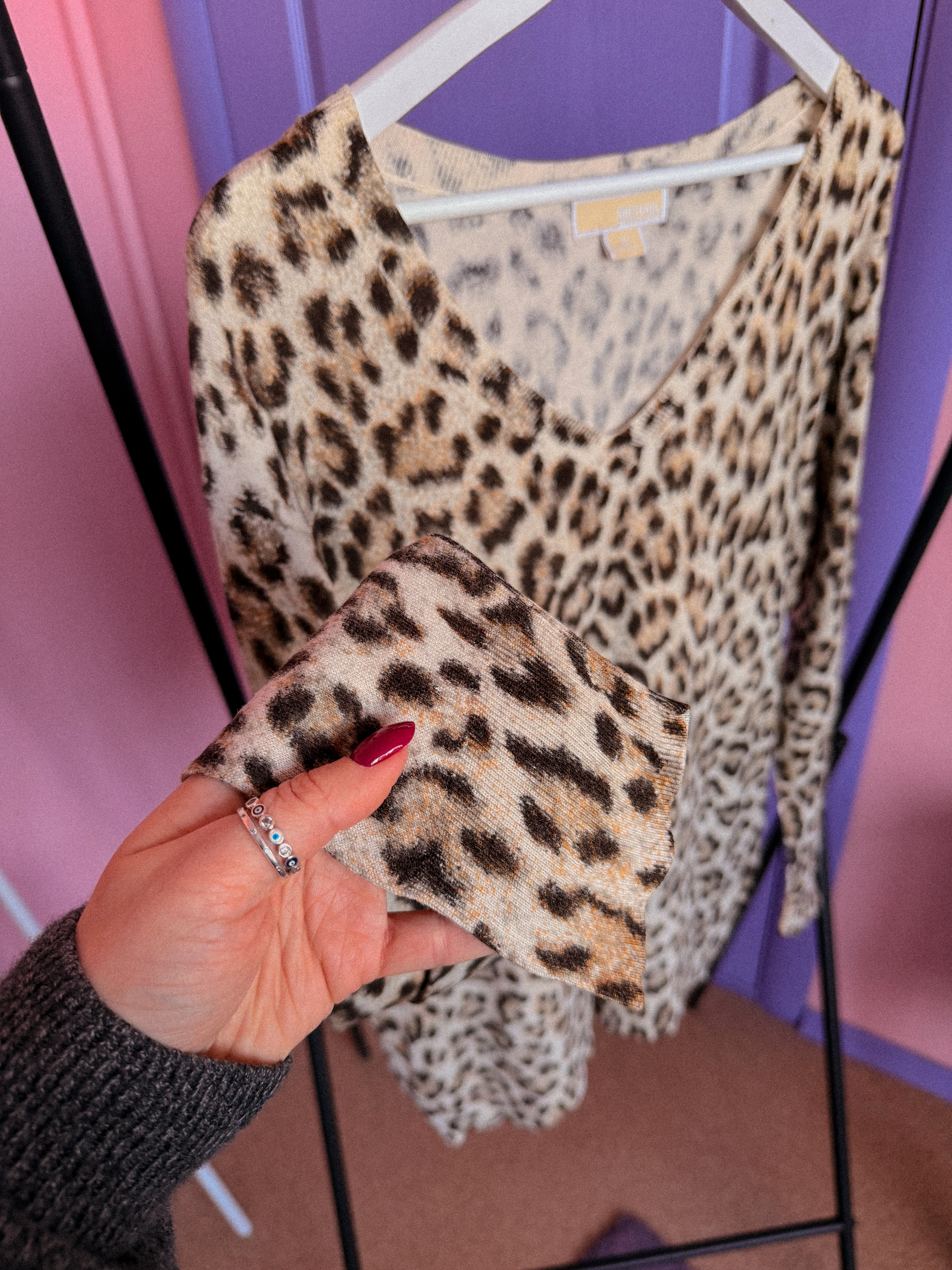 MICHAEL KORS leopardinis megztinis